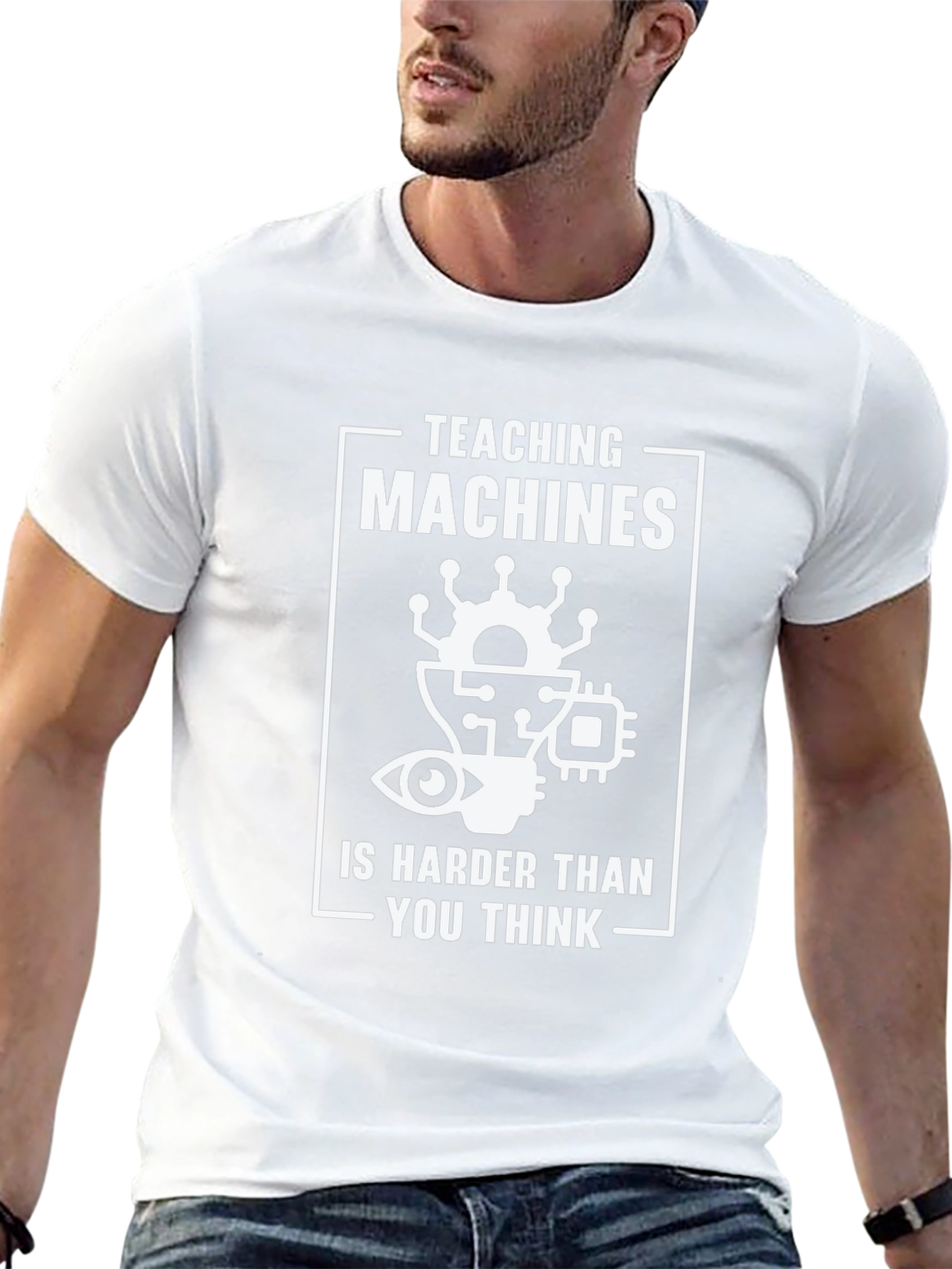 Teaching Machines Funny Black T-Shirt