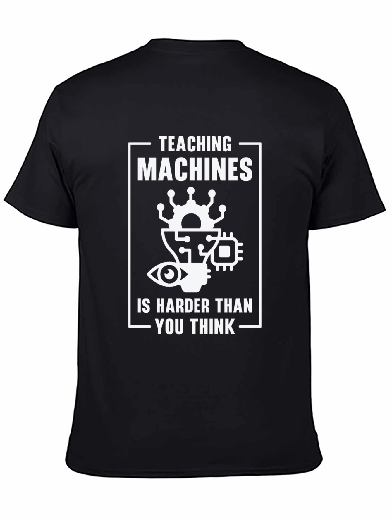 Teaching Machines Funny Black T-Shirt