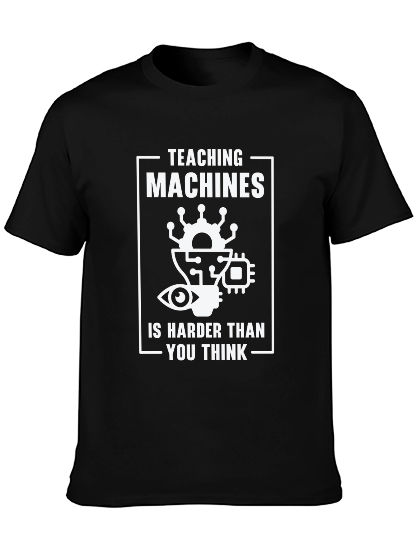 Teaching Machines Funny Black T-Shirt