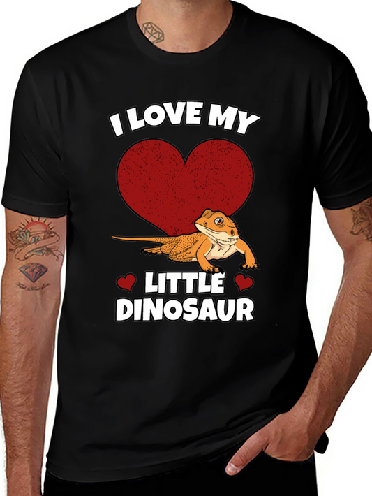 I Love My Little Dinosaur T-Shirt - Bearded Dragon Tee