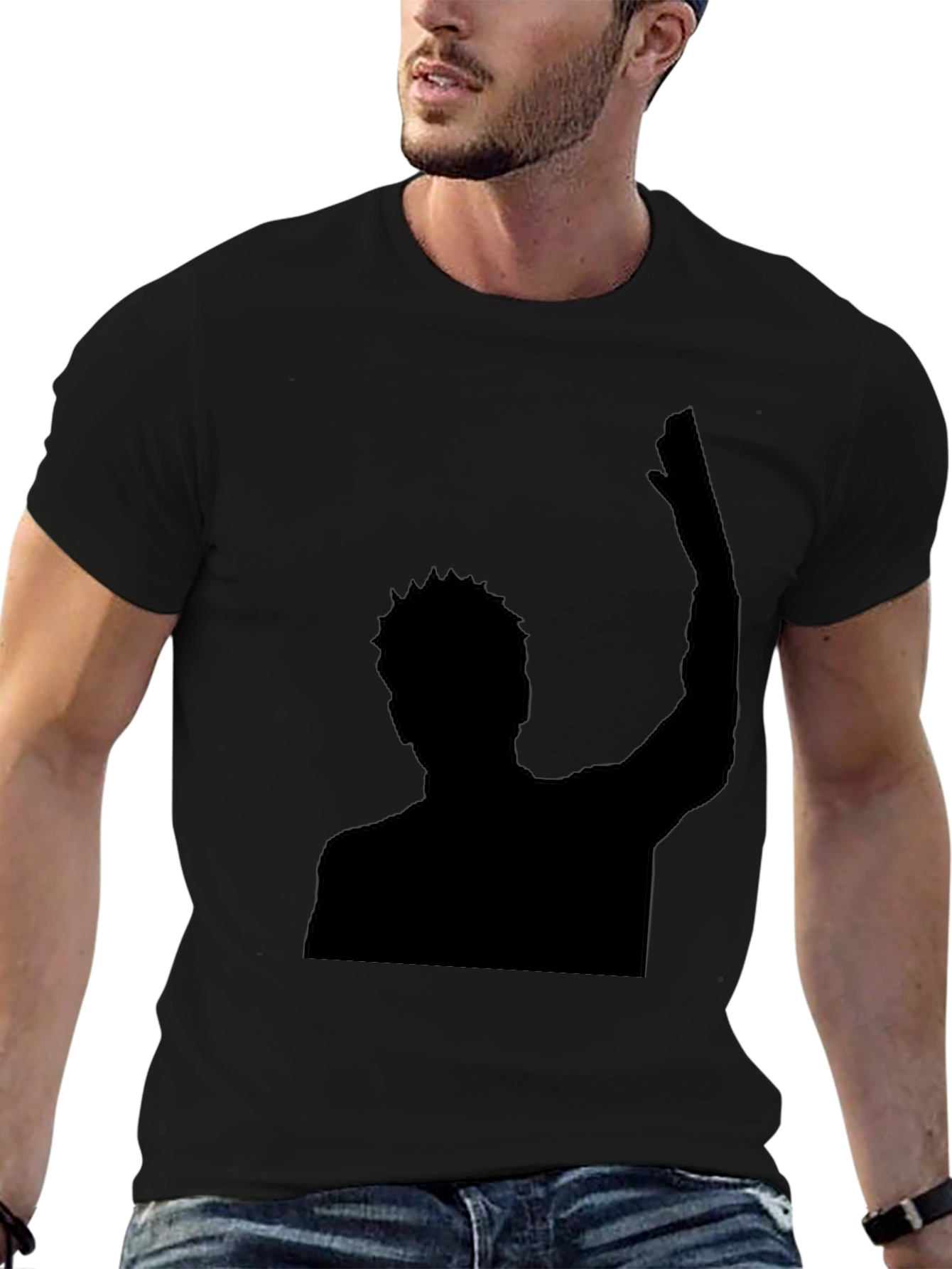 Silhouette Graphic Black T-Shirt - Menswear