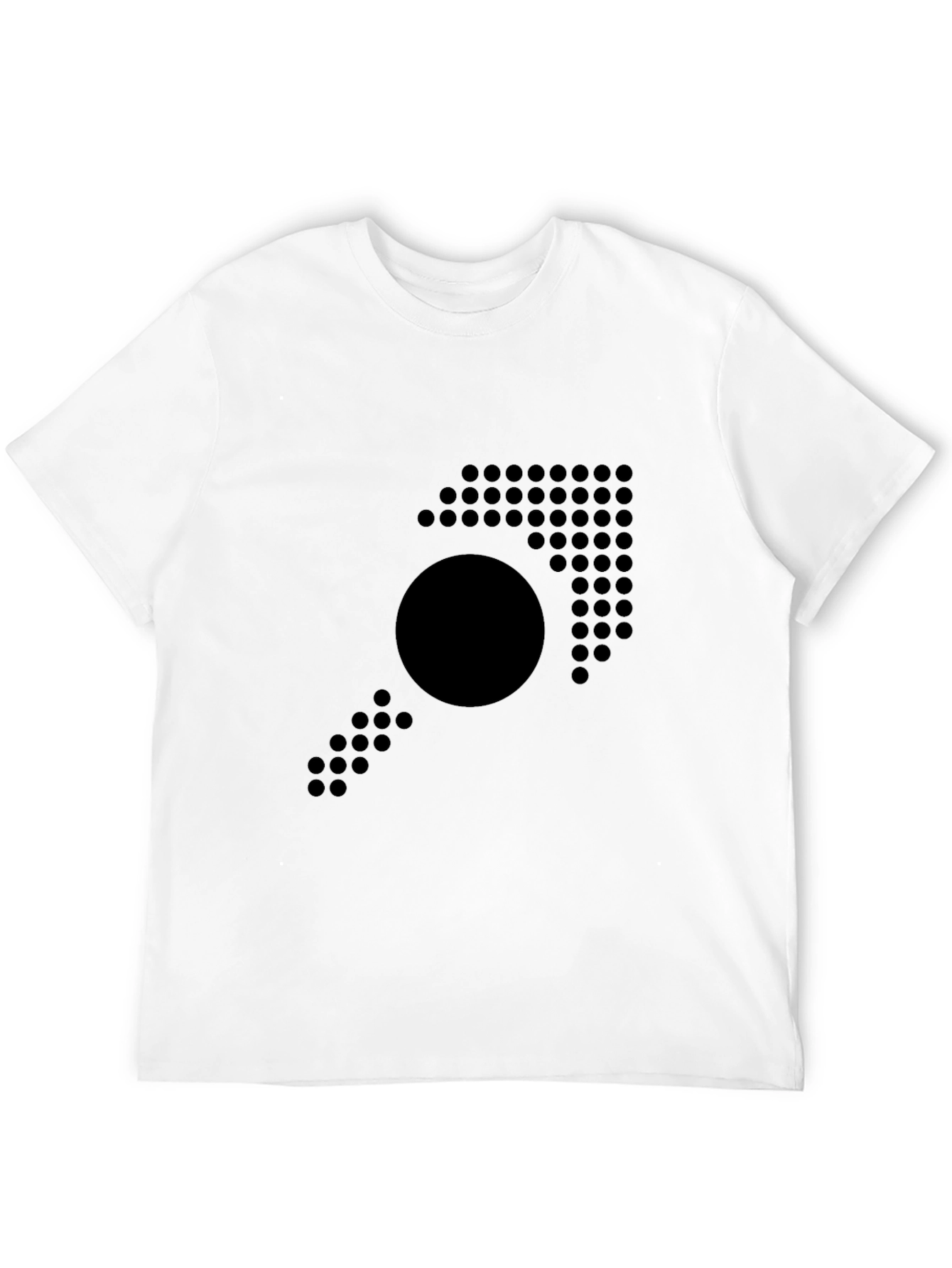 Abstract Dot Arrow T-Shirt - Modern Design