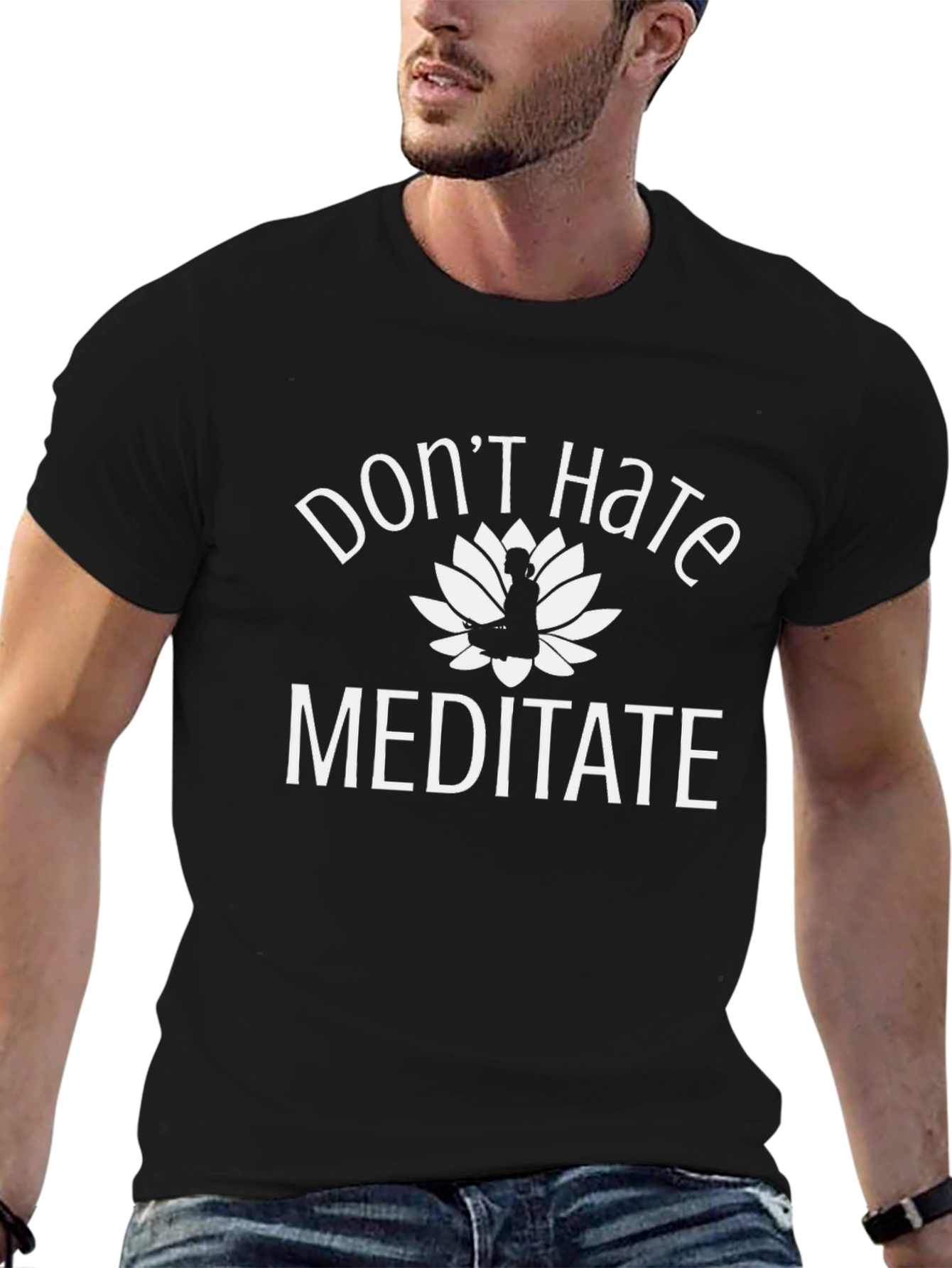 Dont Hate Meditate Graphic Tee