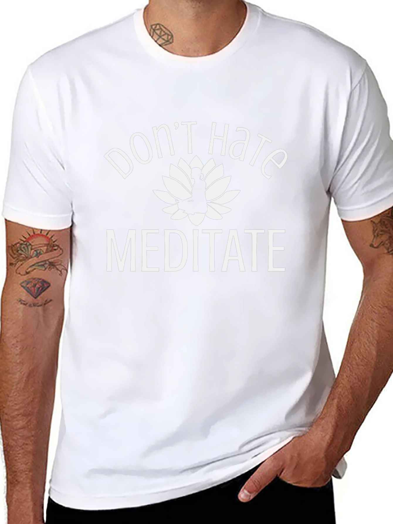 Dont Hate Meditate Graphic Tee