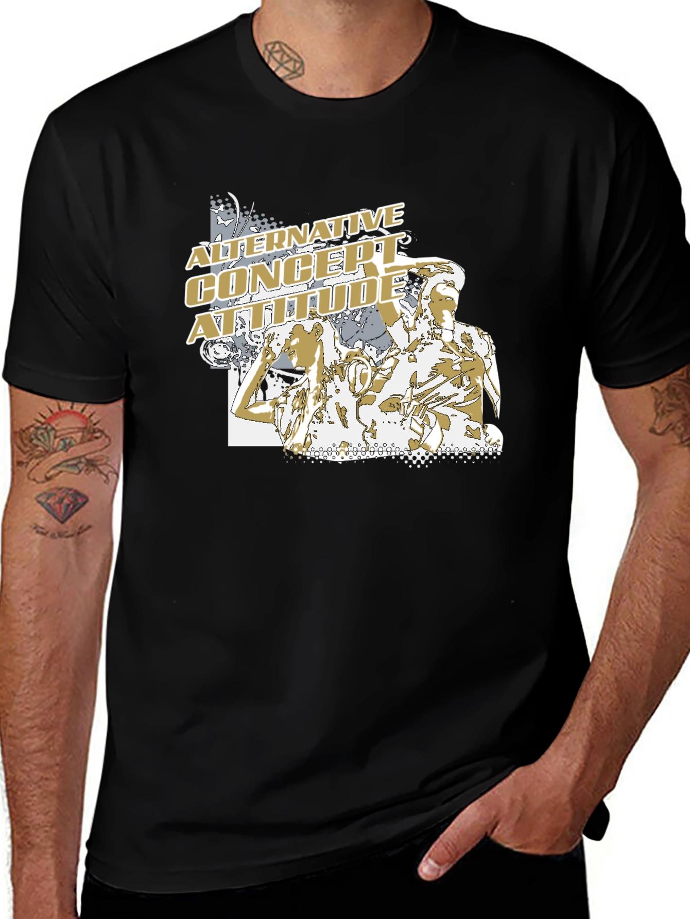 Alternative Concert Attitude Graphic T-Shirt