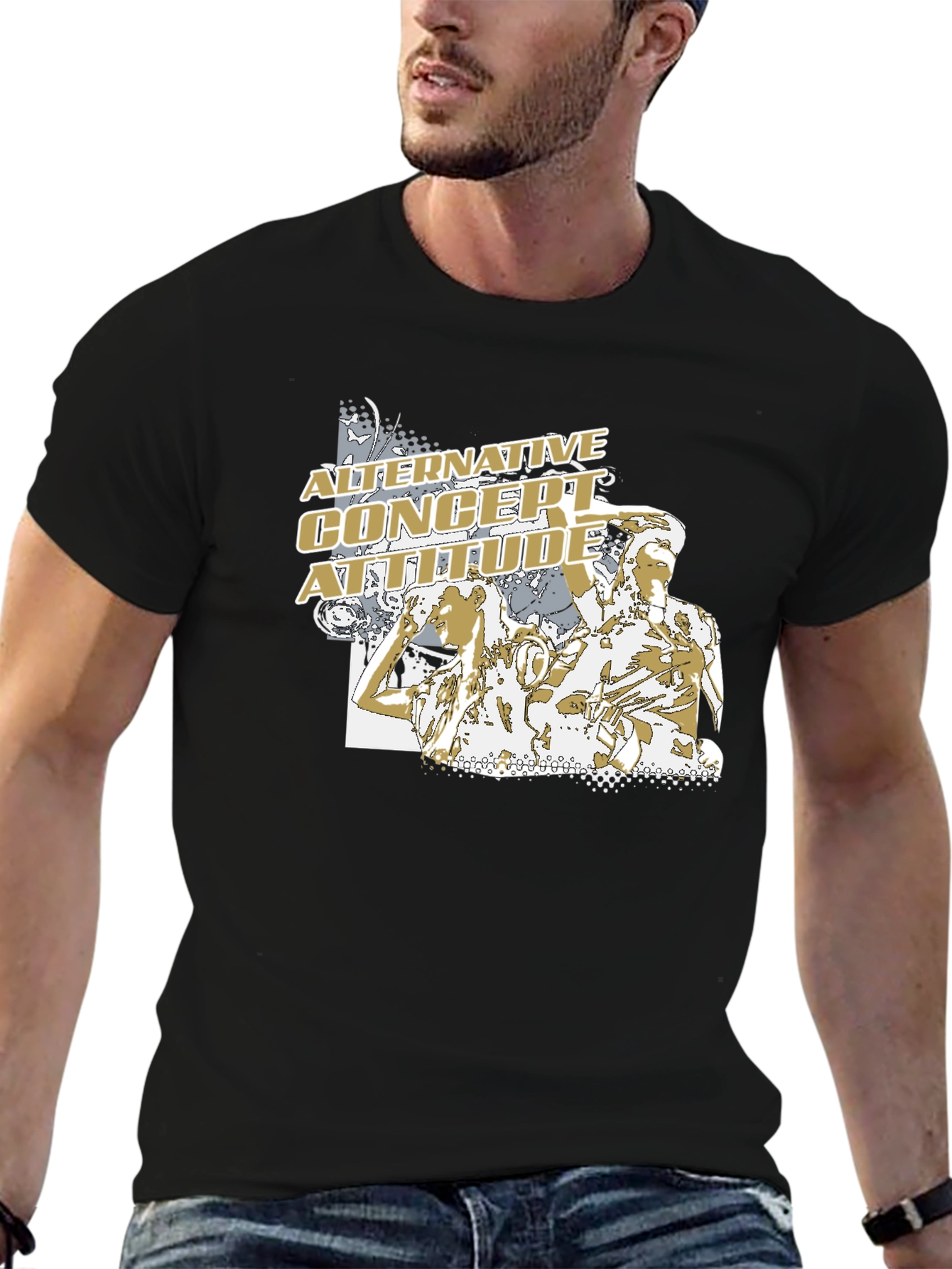 Alternative Concert Attitude Graphic T-Shirt