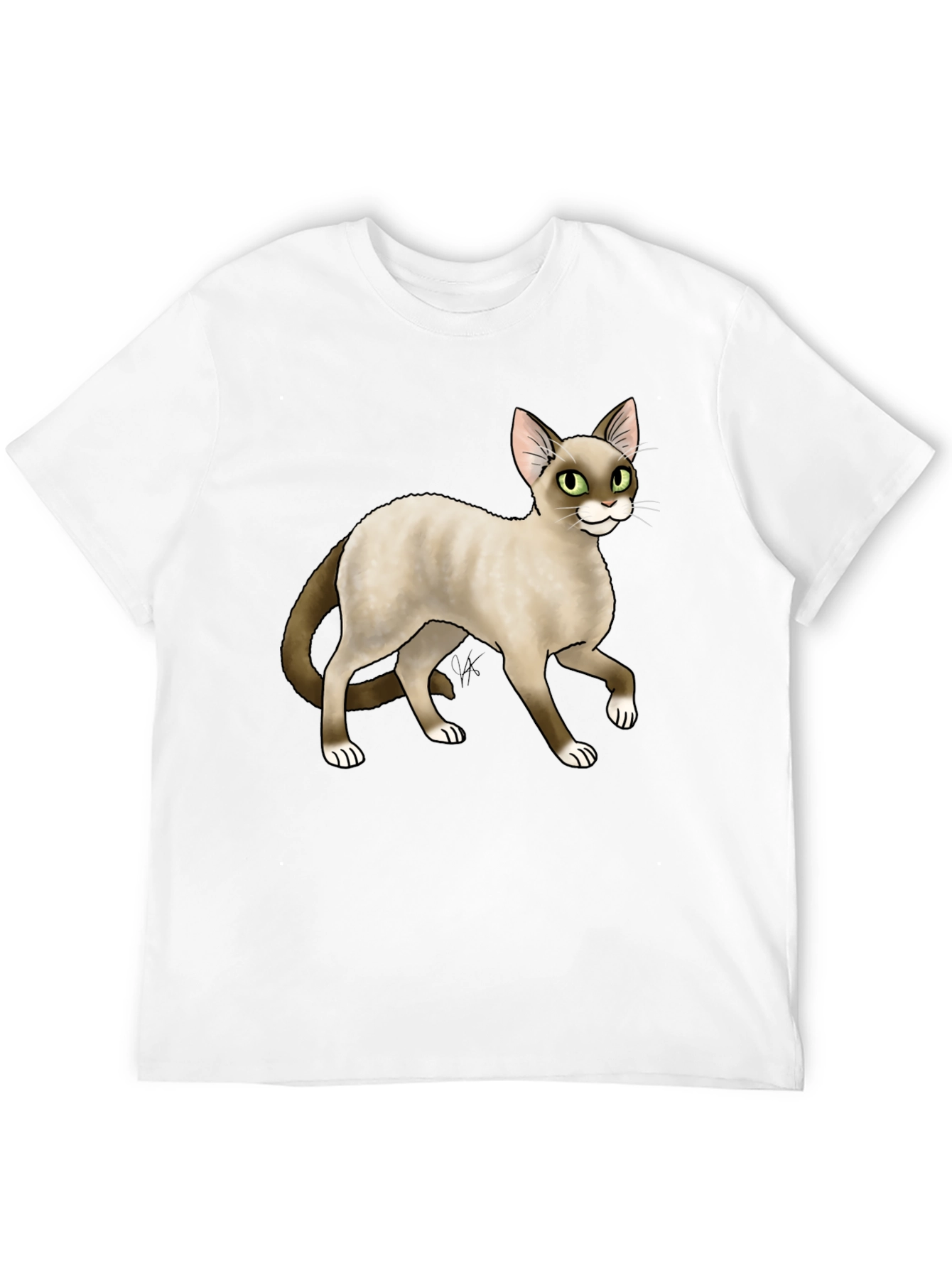Cat Graphic Black T-Shirt