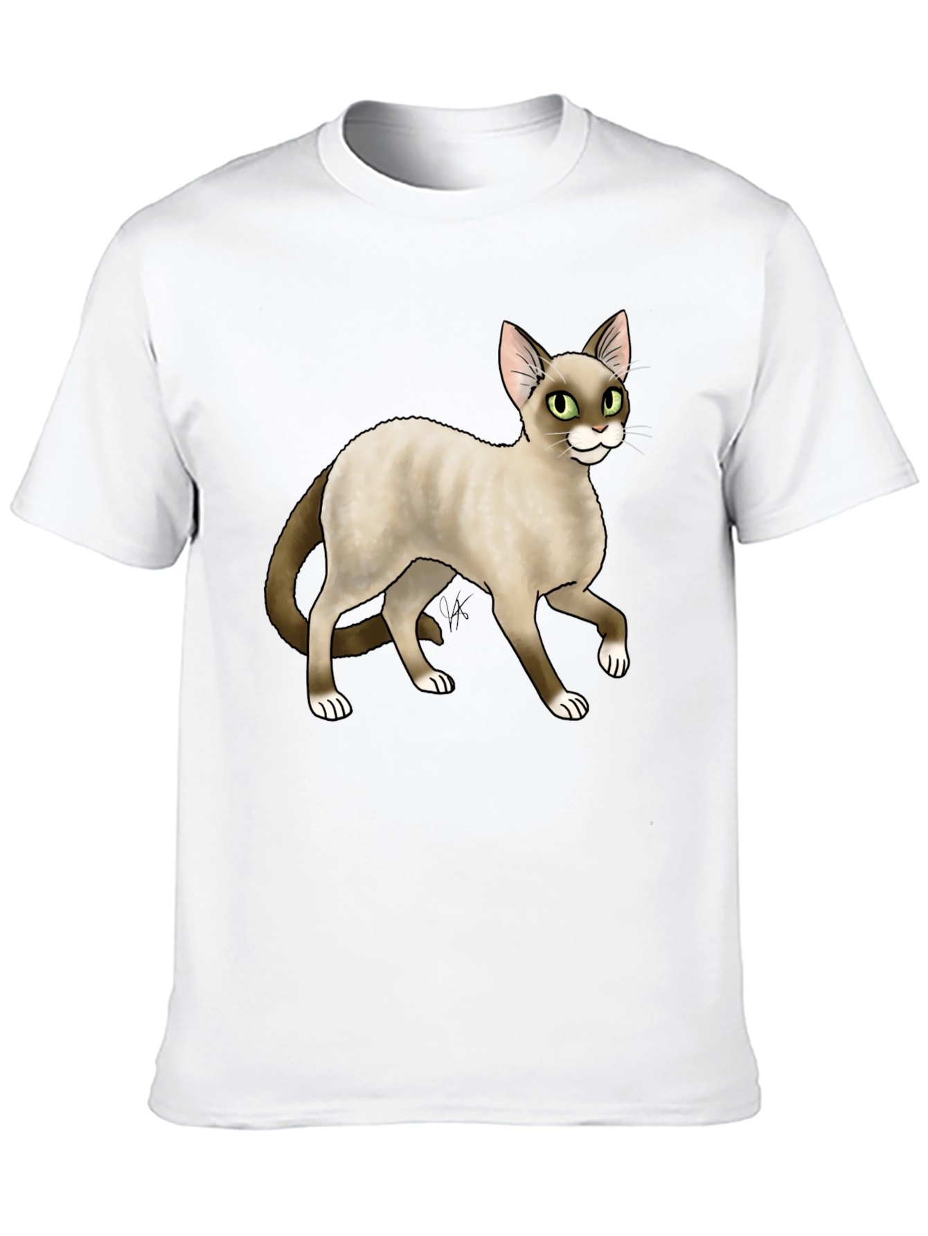 Cat Graphic Black T-Shirt