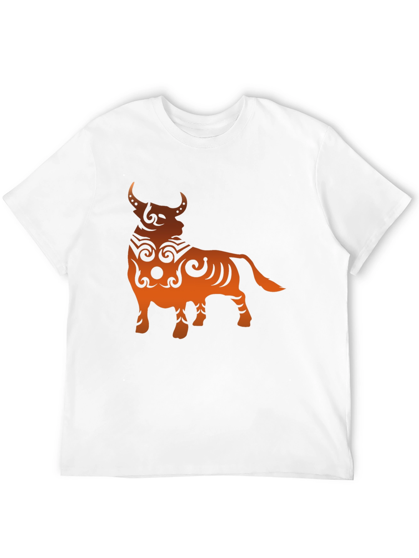 Tribal Bull Graphic Tee - Bold Black T-Shirt