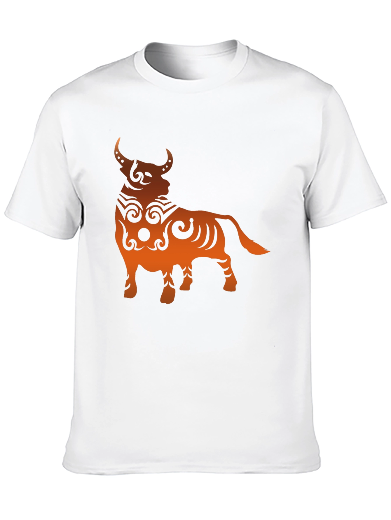 Tribal Bull Graphic Tee - Bold Black T-Shirt