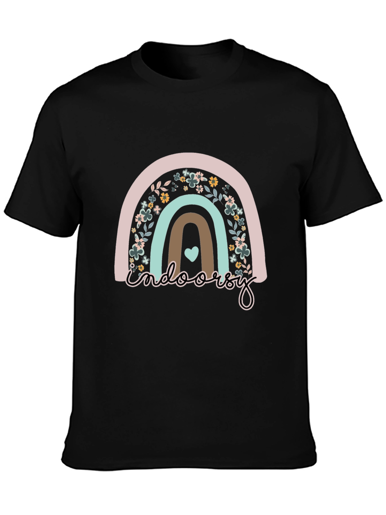Floral Rainbow Indoorsy Graphic Tee
