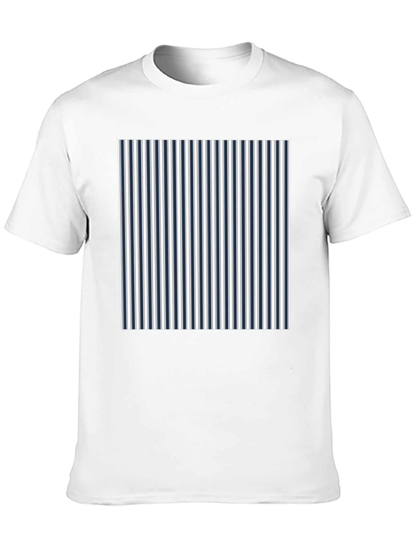Striped Tee - Black with Bold Stripe Design
