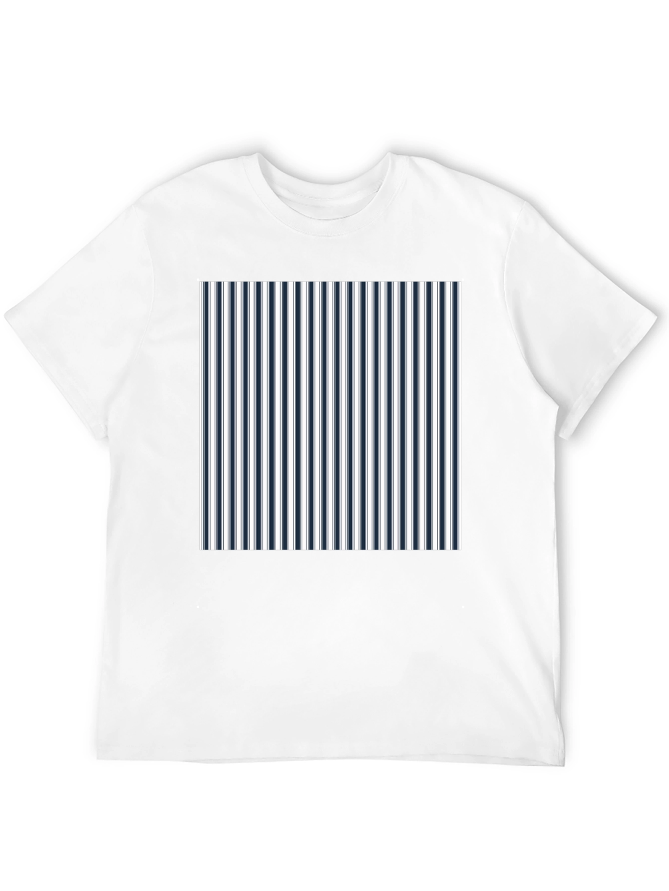 Striped Tee - Black with Bold Stripe Design