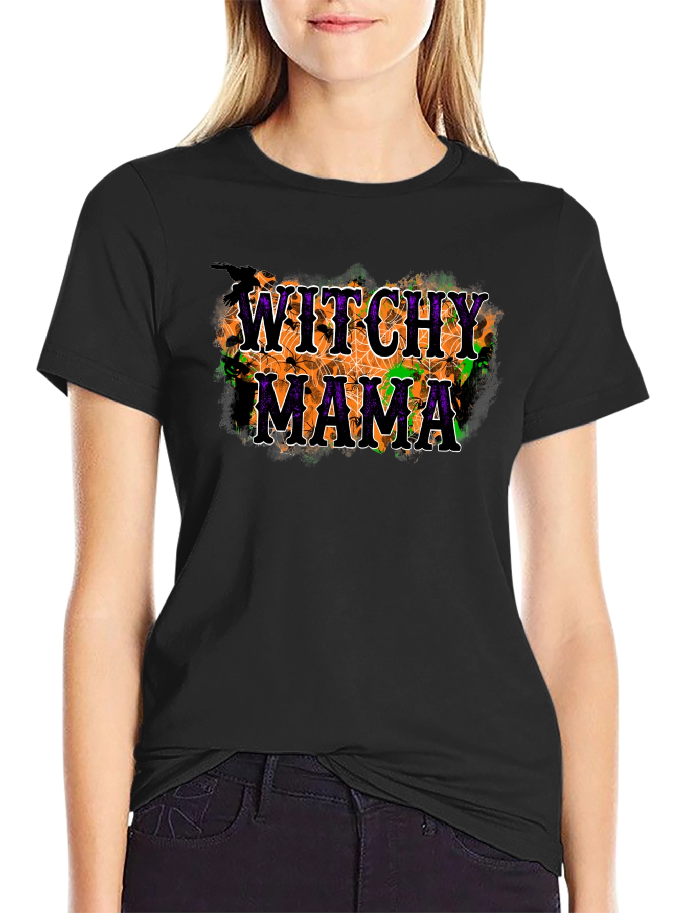 Witchy Mama Halloween T-Shirt