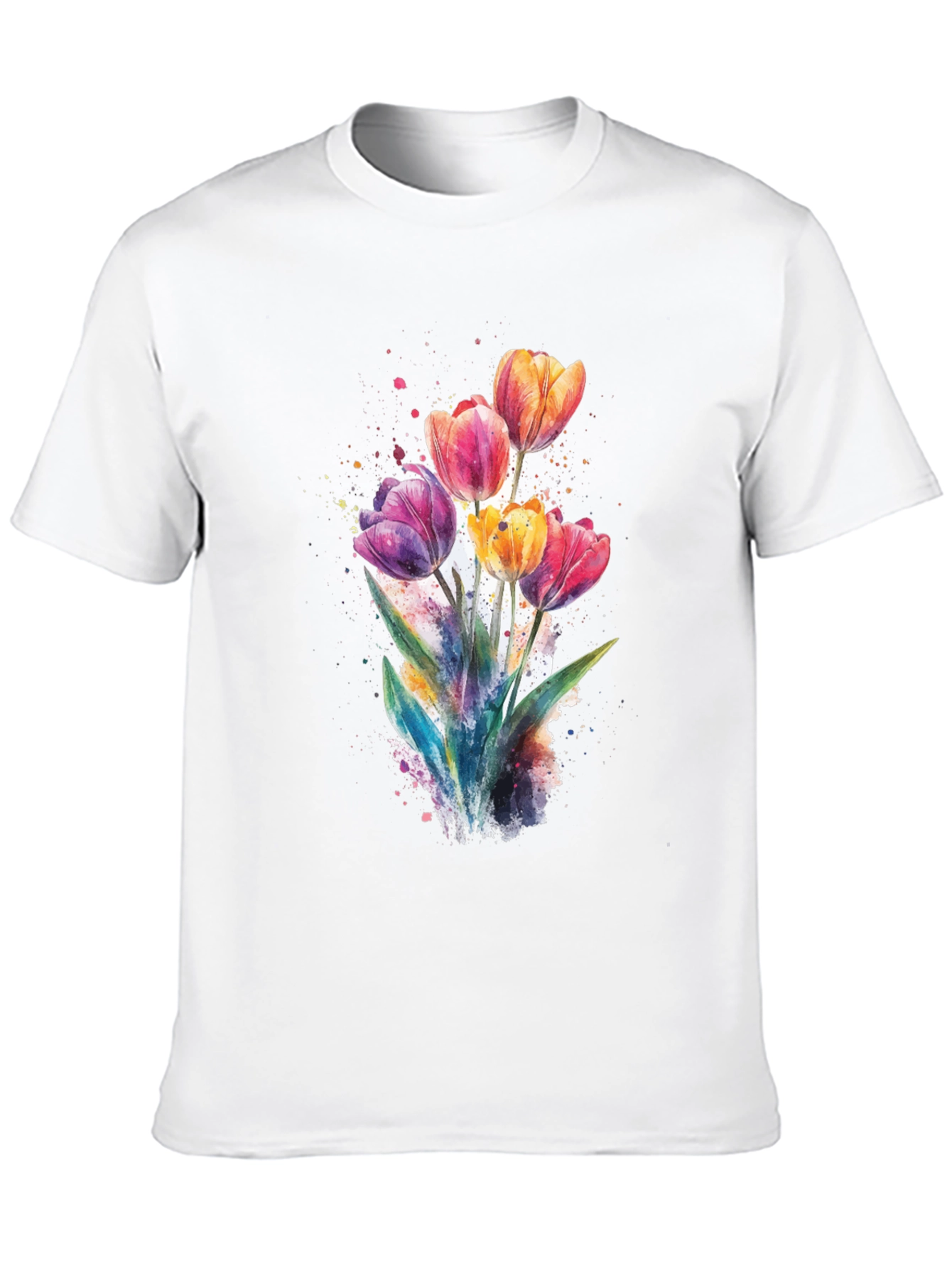 Watercolor Tulip Bouquet T-Shirt