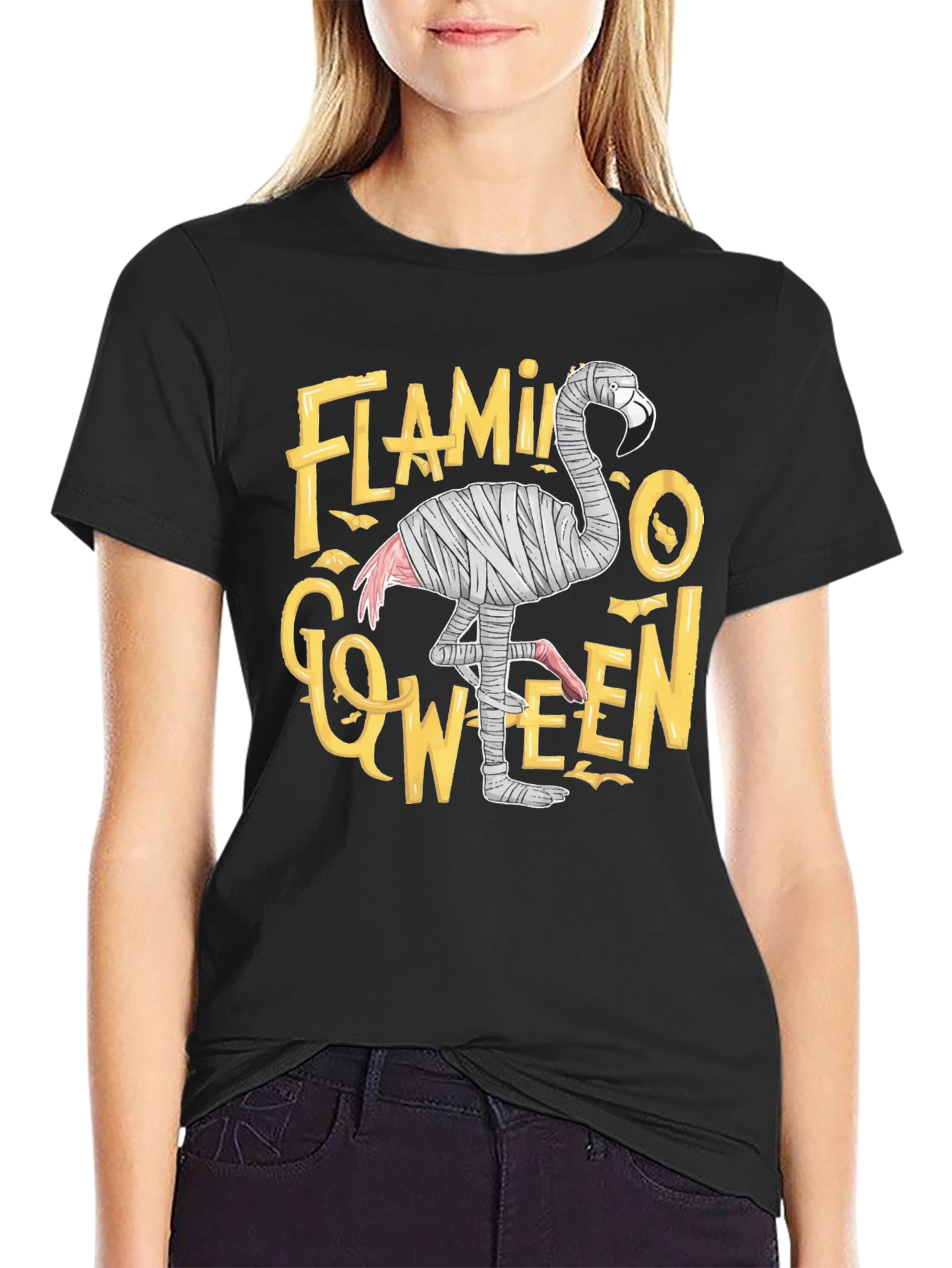 Flamingo-ween Halloween T-Shirt