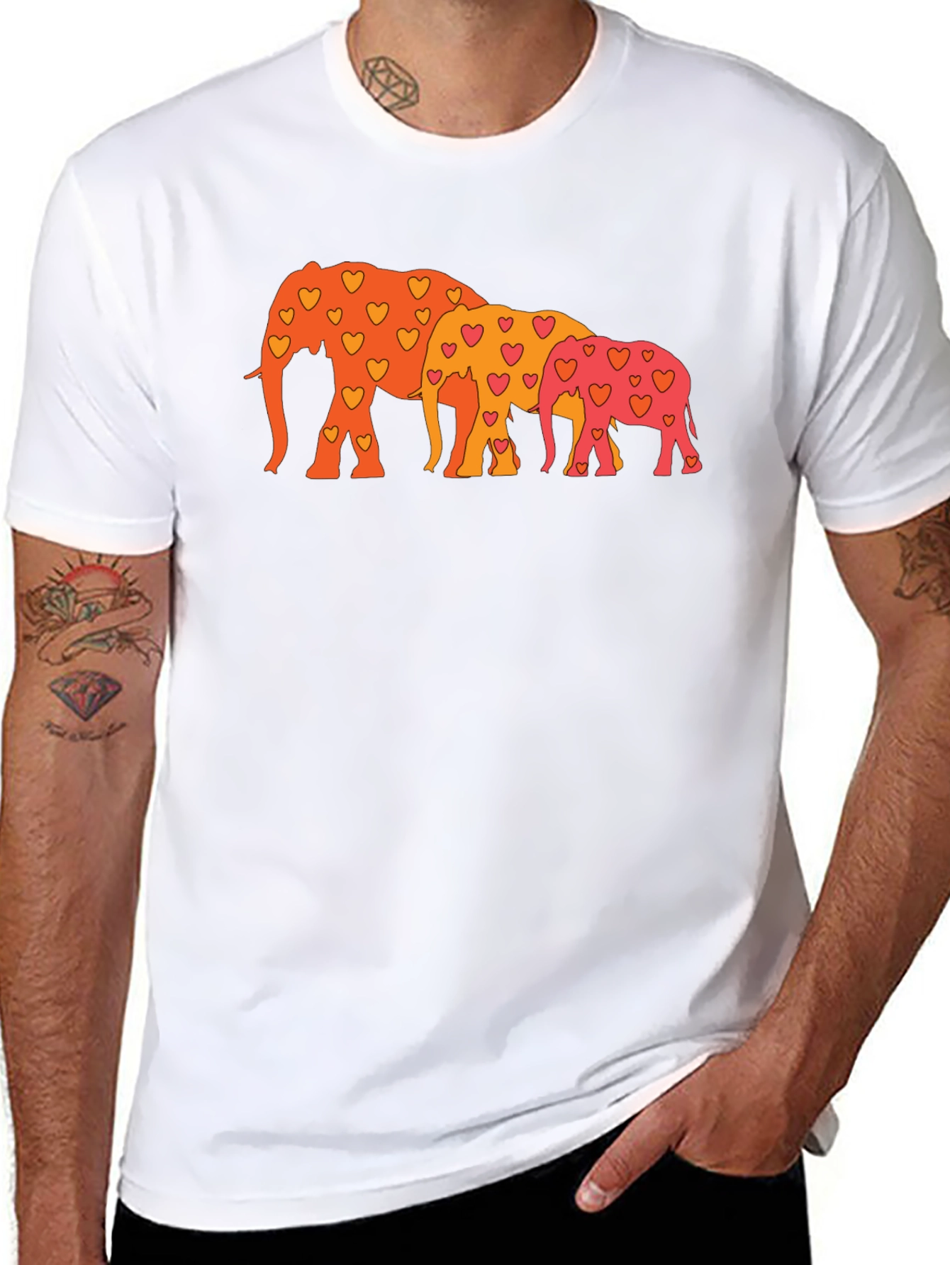 Elephant Family Love T-Shirt