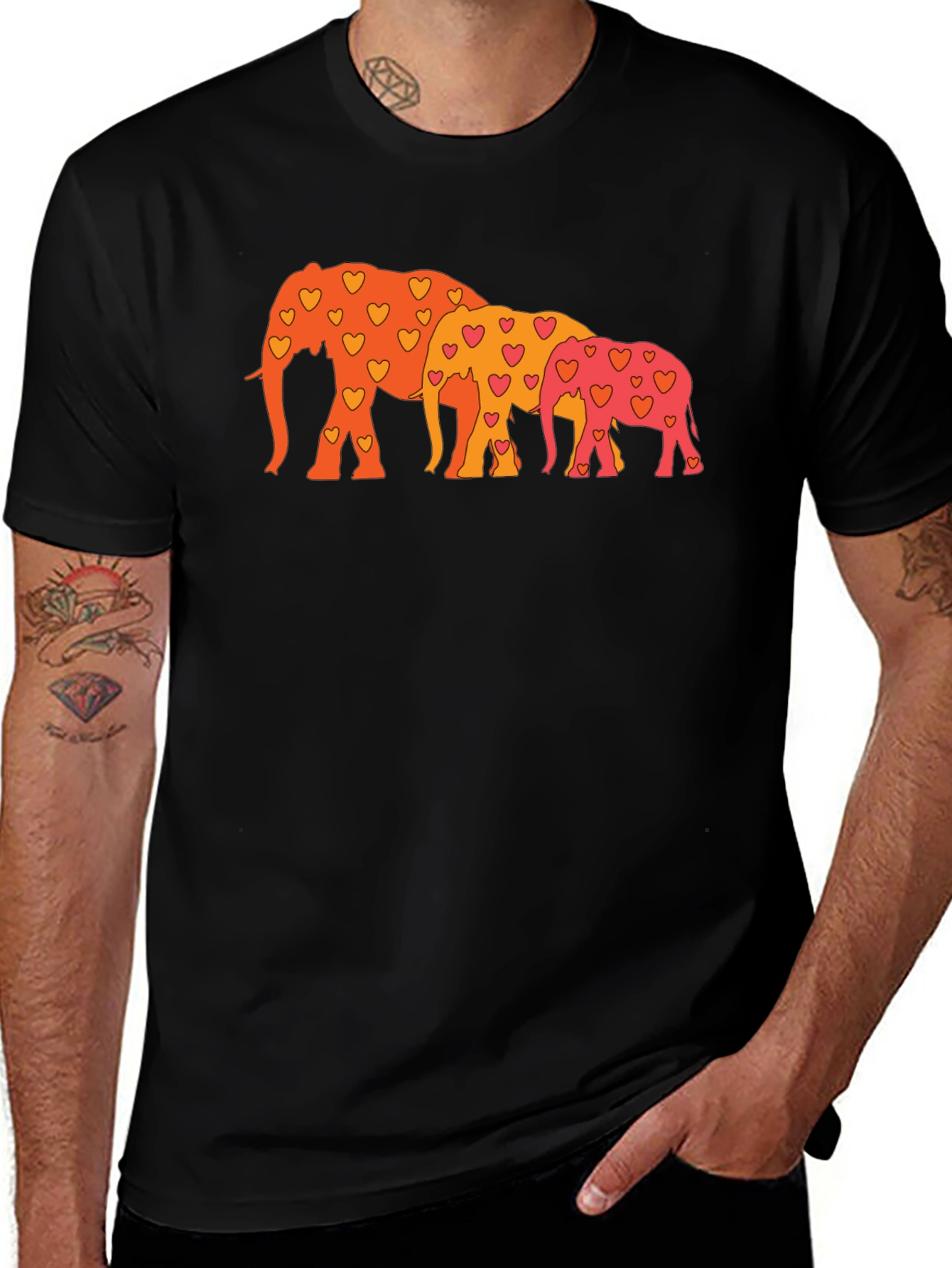Elephant Family Love T-Shirt