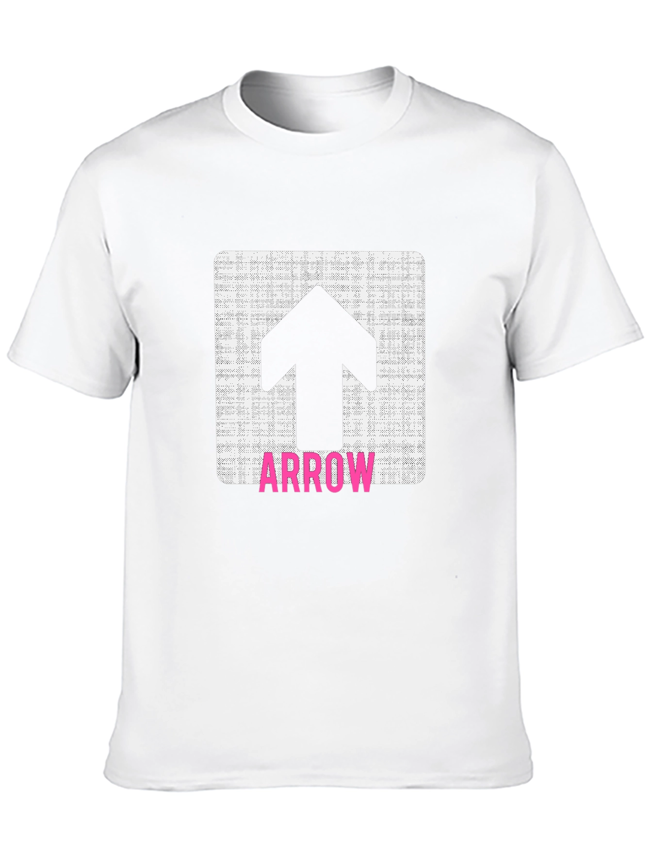 Upward Arrow Graphic Tee - Black Casual Shirt