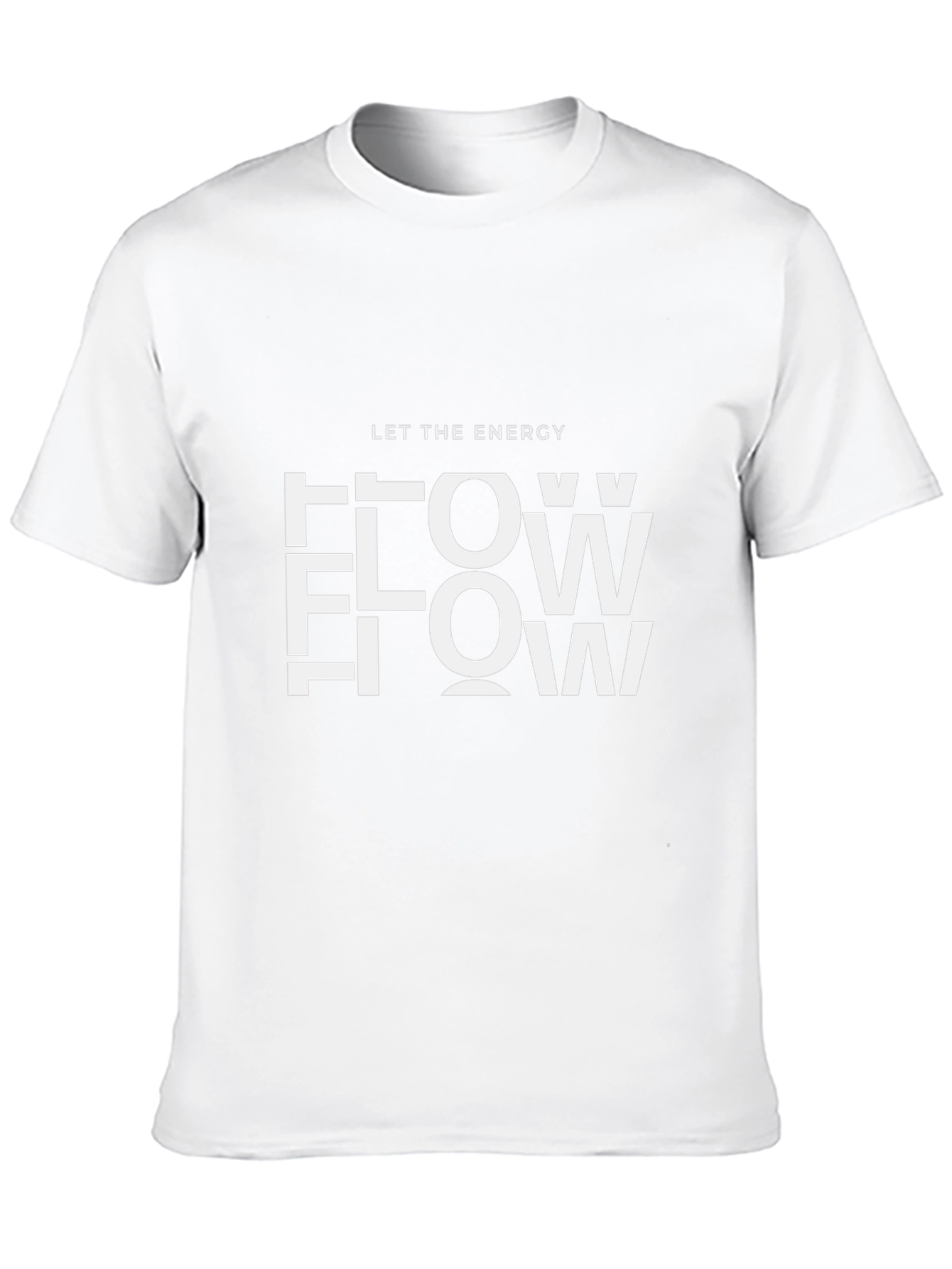 Energy Flow Graphic Tee - Black Casual T-Shirt