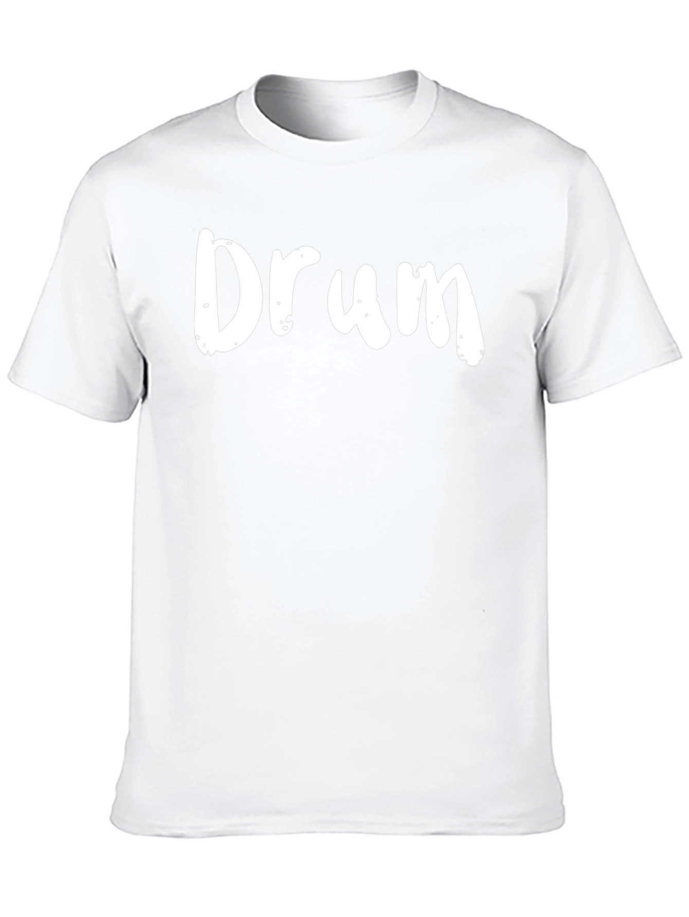 Drum T-Shirt - Black Crew Neck Tee