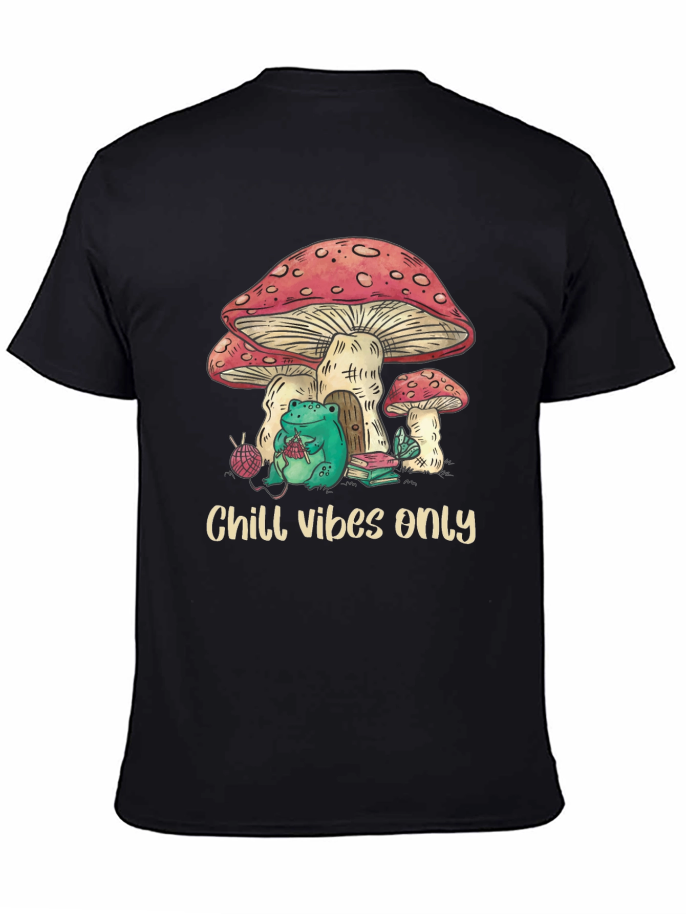 Chill Vibes Only Frog Mushroom T-Shirt