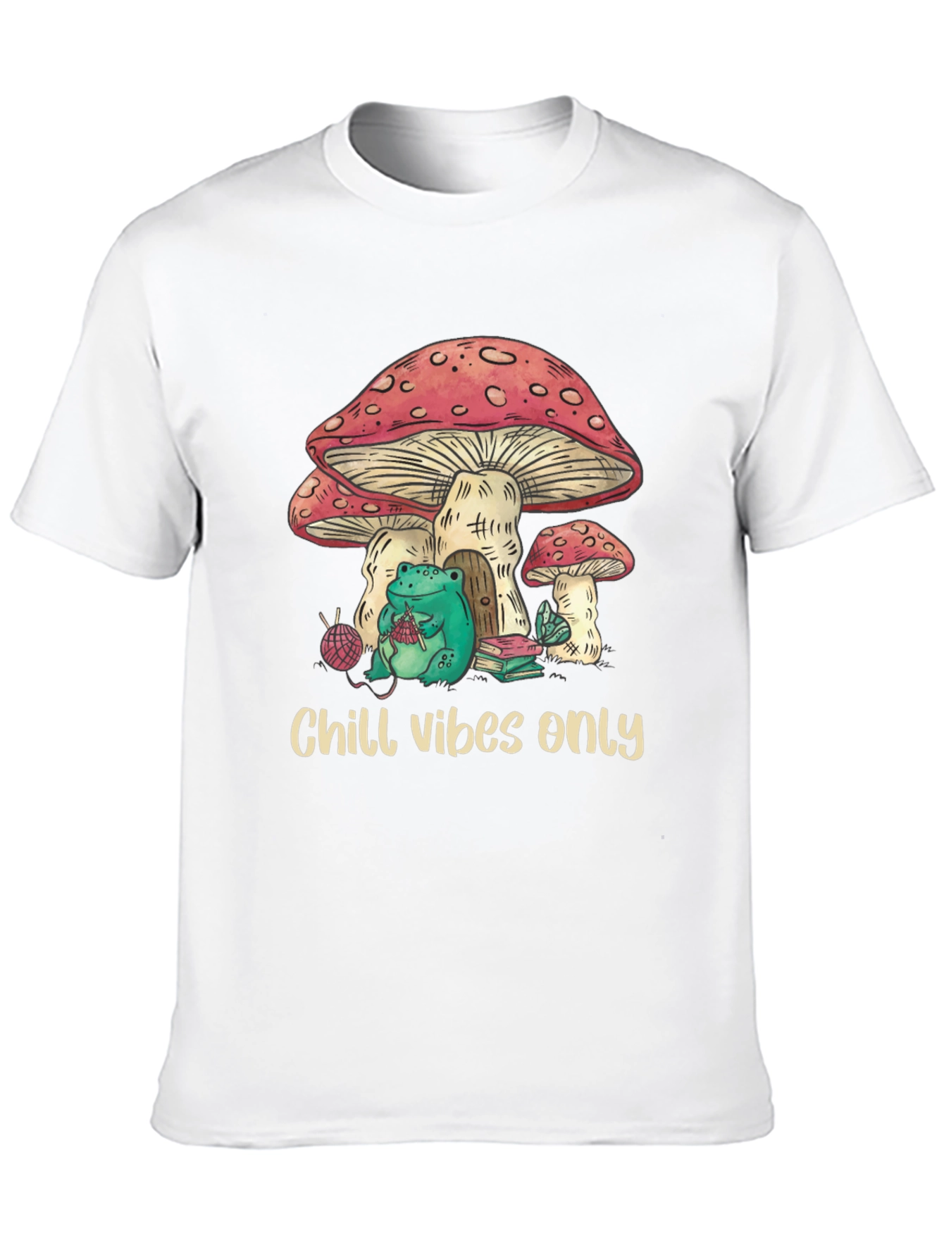 Chill Vibes Only Frog Mushroom T-Shirt