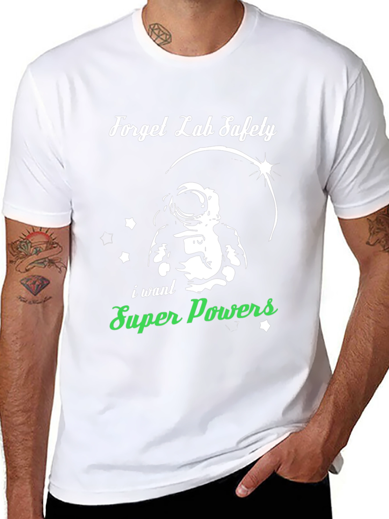 Forget Lab Safety T-Shirt: Super Powers!