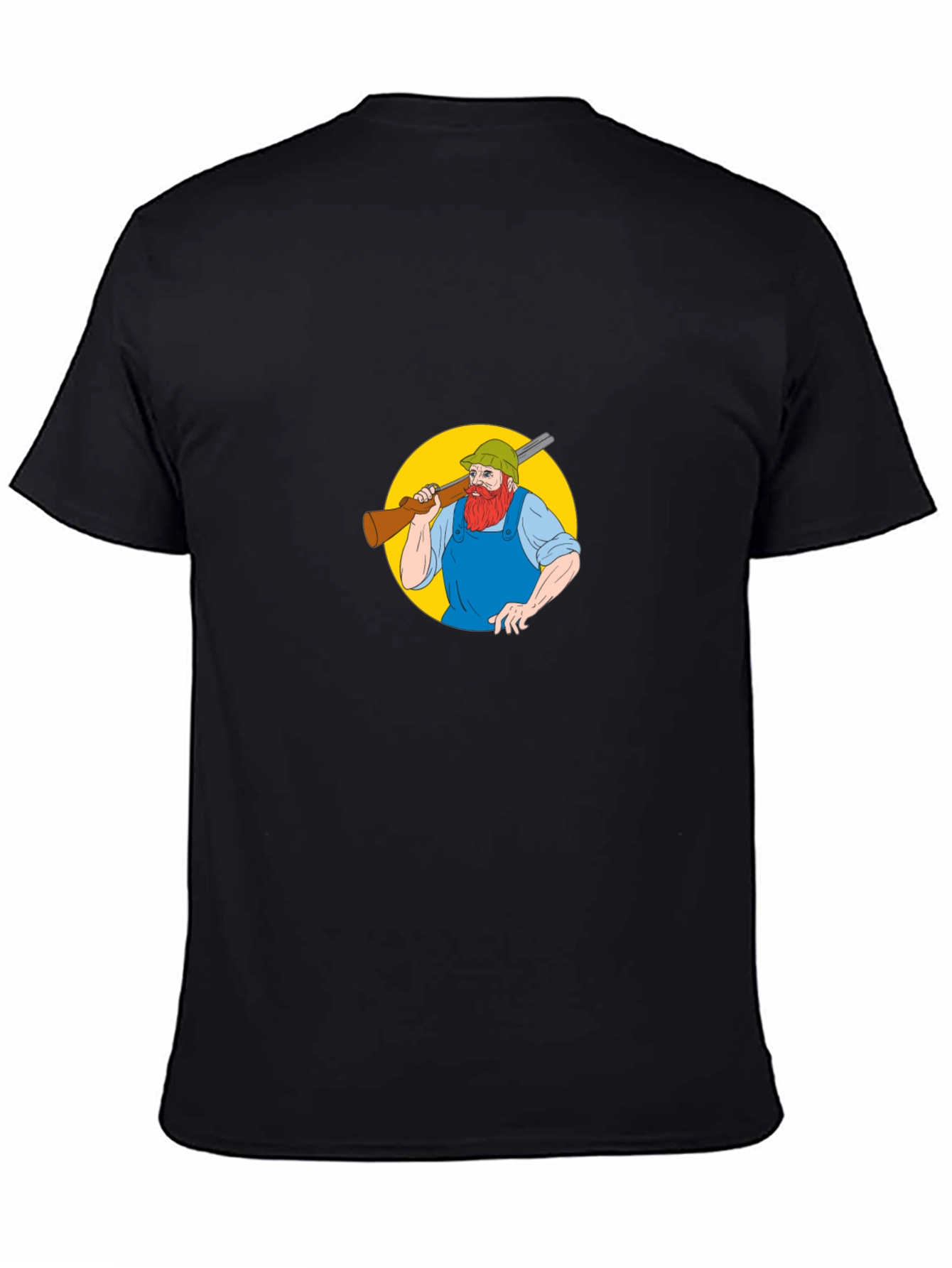 Cartoon Hunter T-Shirt - Black