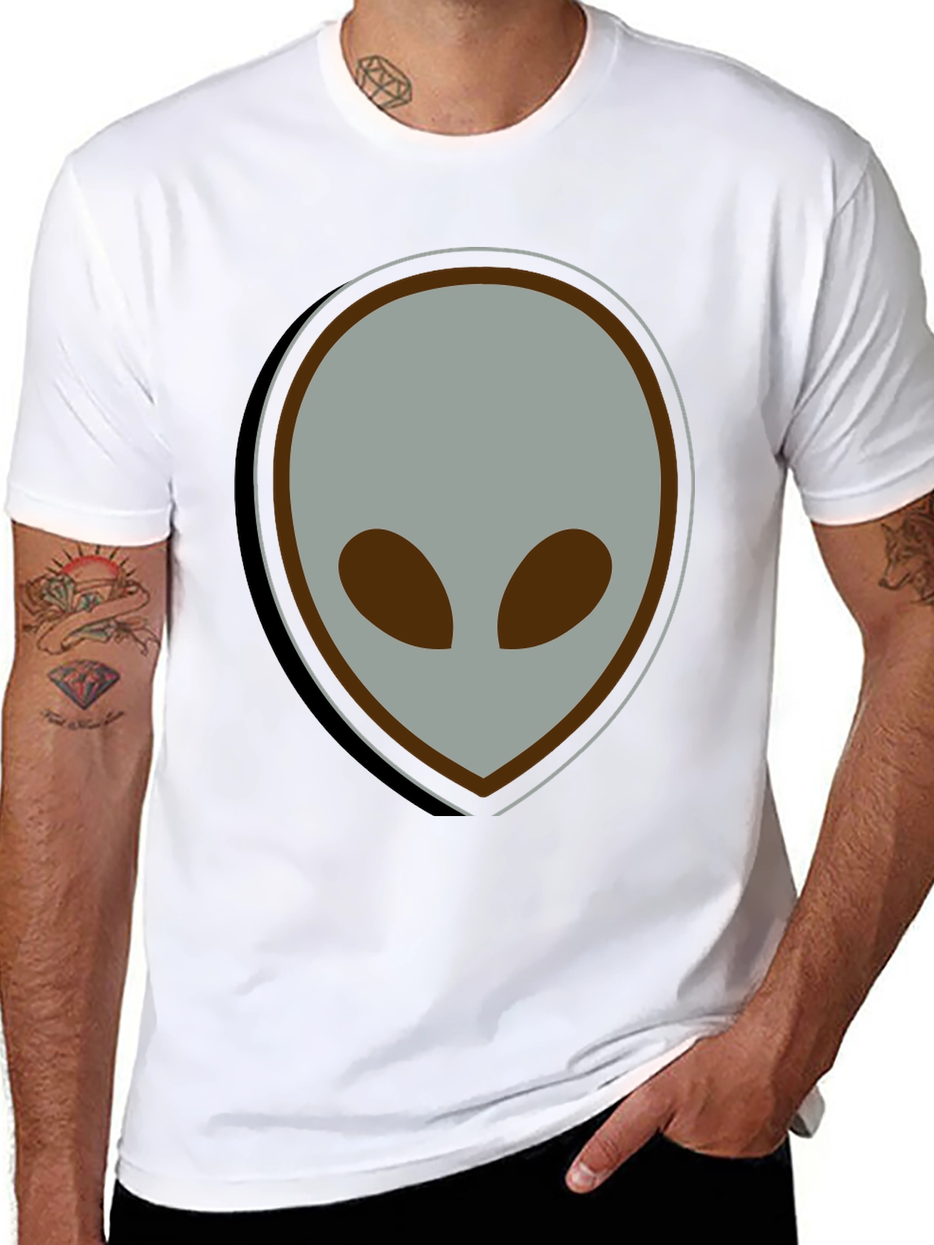 Alien Graphic Tee - Unisex Black T-Shirt