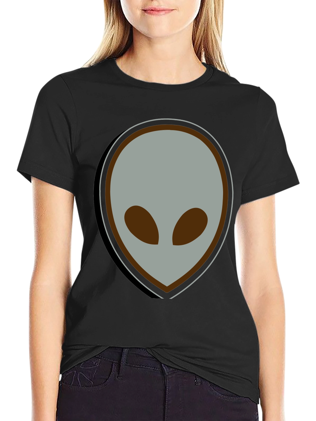 Alien Graphic Tee - Unisex Black T-Shirt