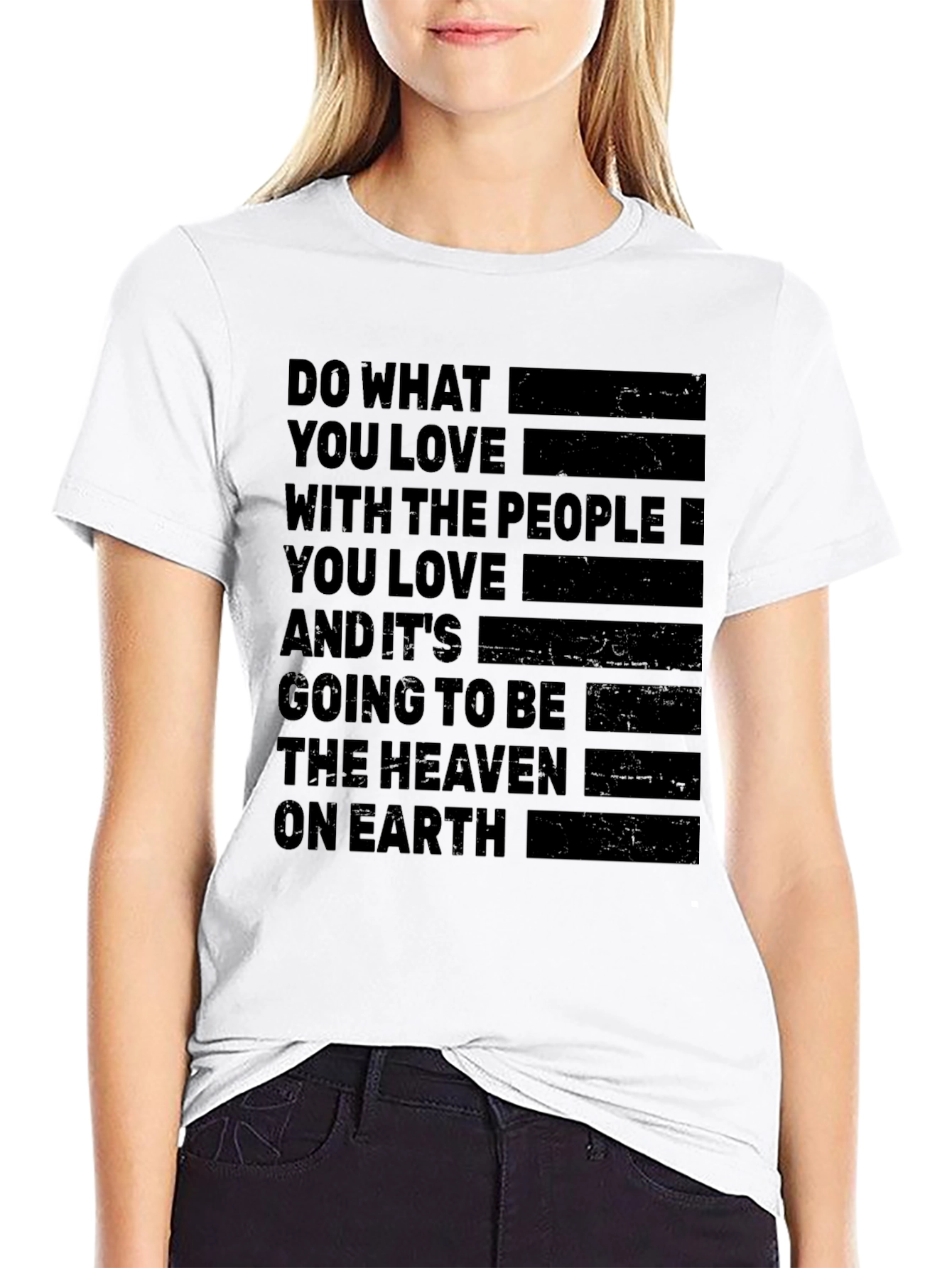 Inspirational Quote Graphic T-Shirt - Do What You Love