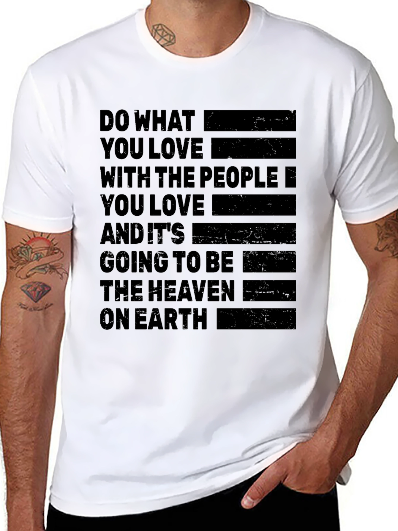 Inspirational Quote Graphic T-Shirt - Do What You Love