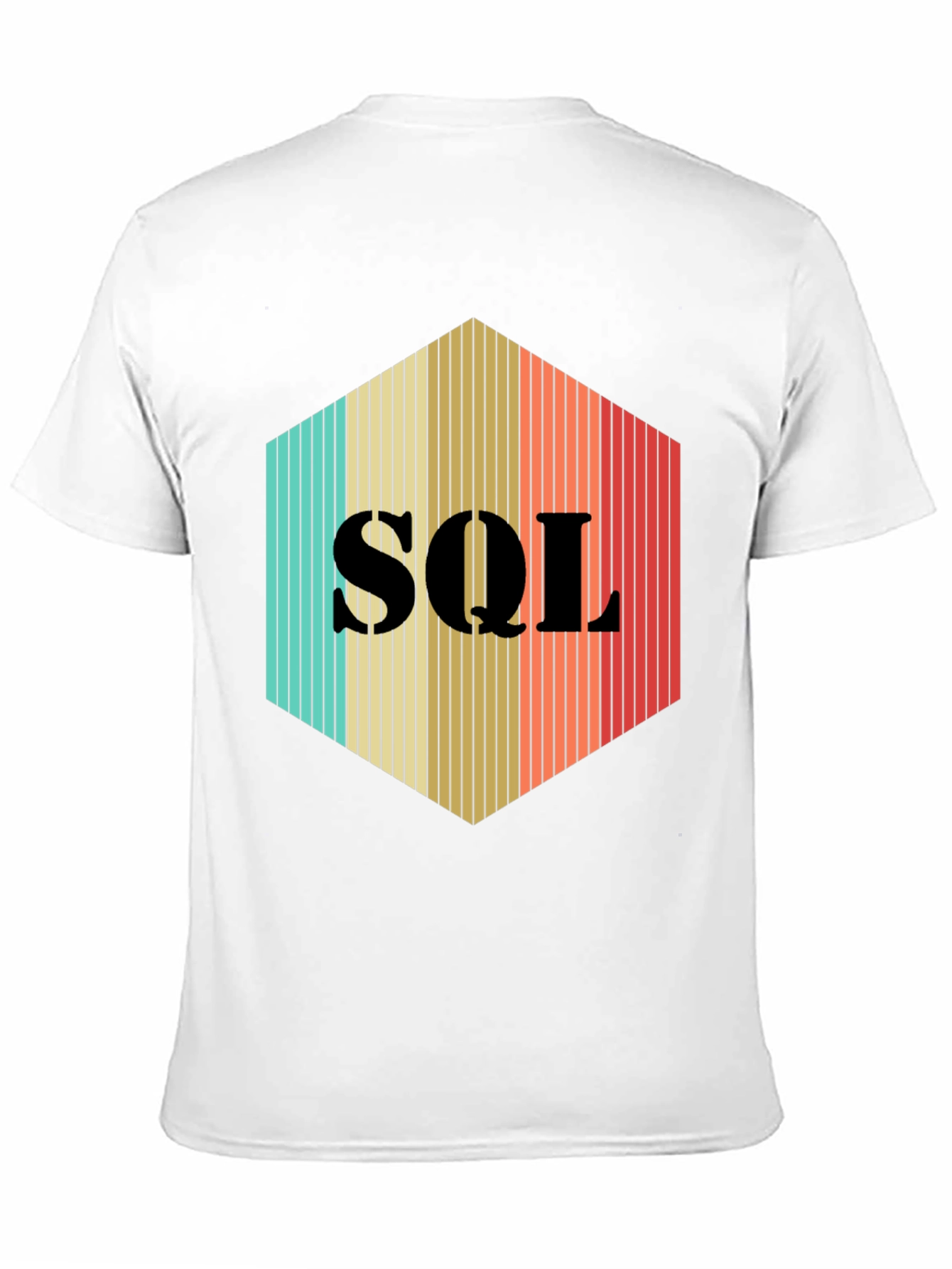 SQL Hexagon T-Shirt - Retro Programmer Tee