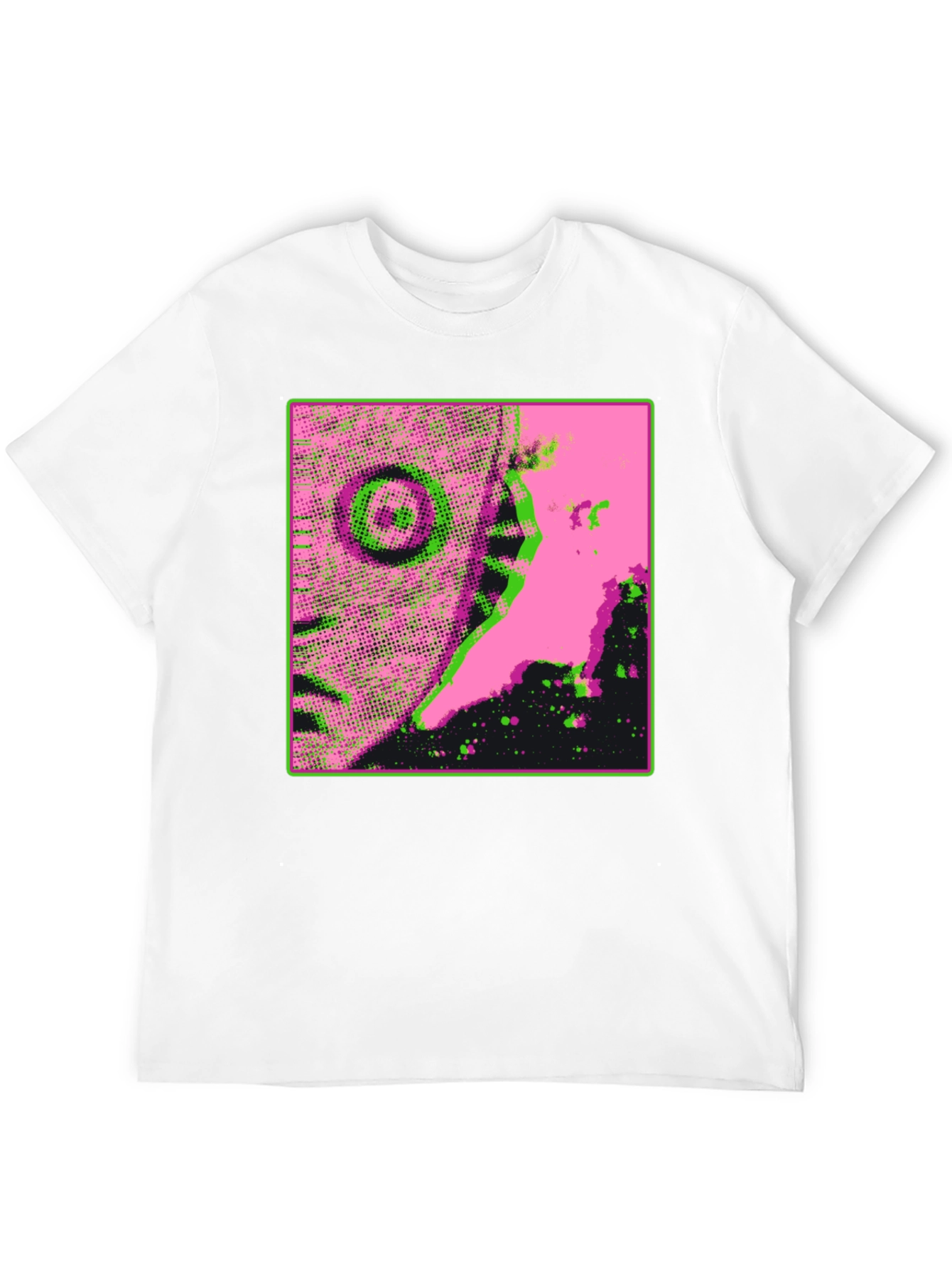 Eye-Catching Graphic Print Black T-Shirt