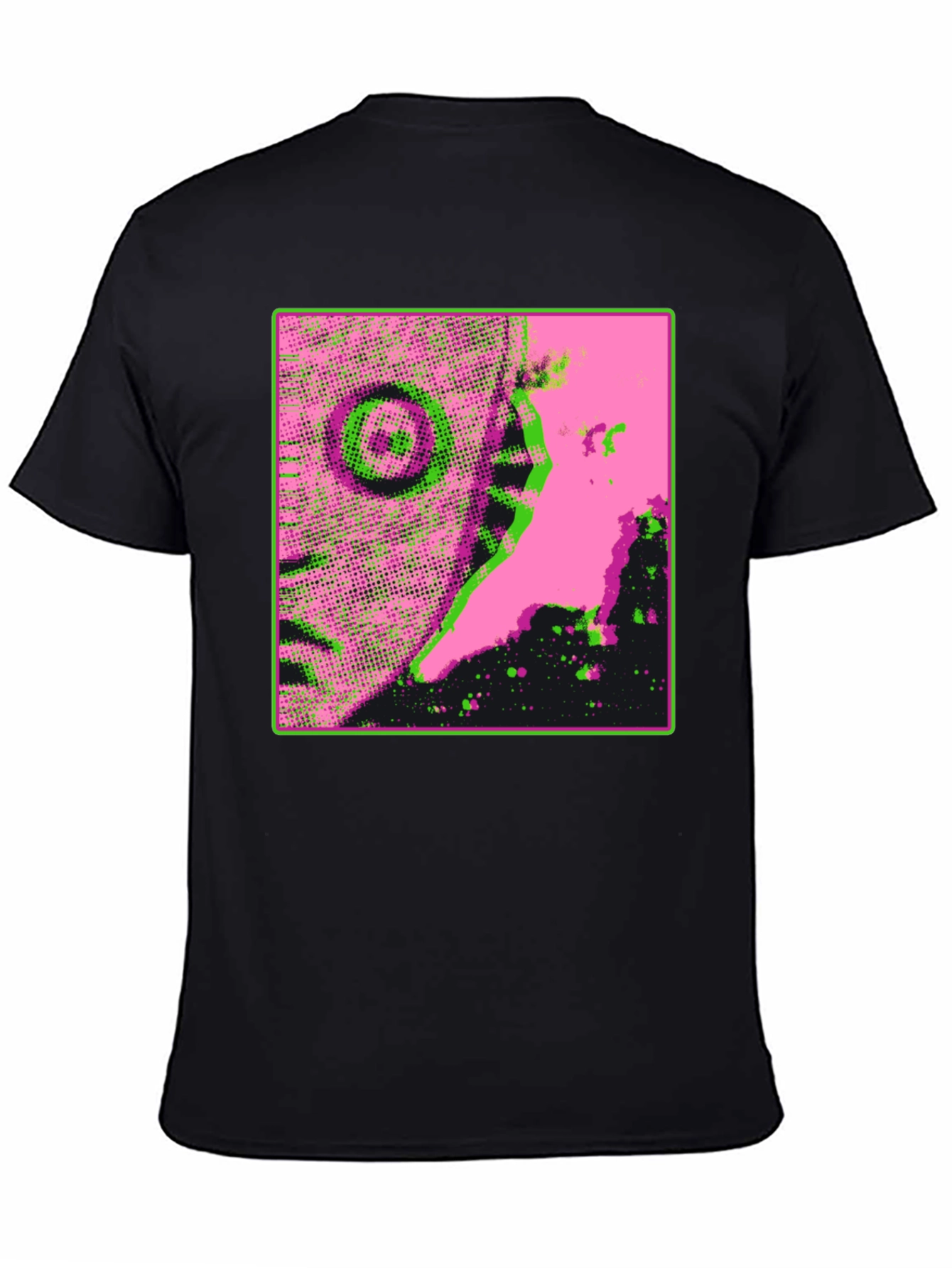 Eye-Catching Graphic Print Black T-Shirt