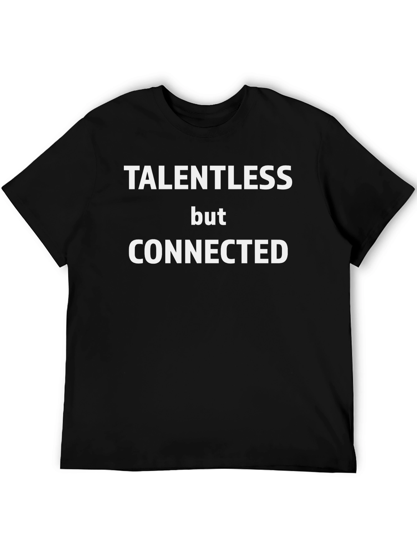 Talentless But Connected Graphic Tee - Black