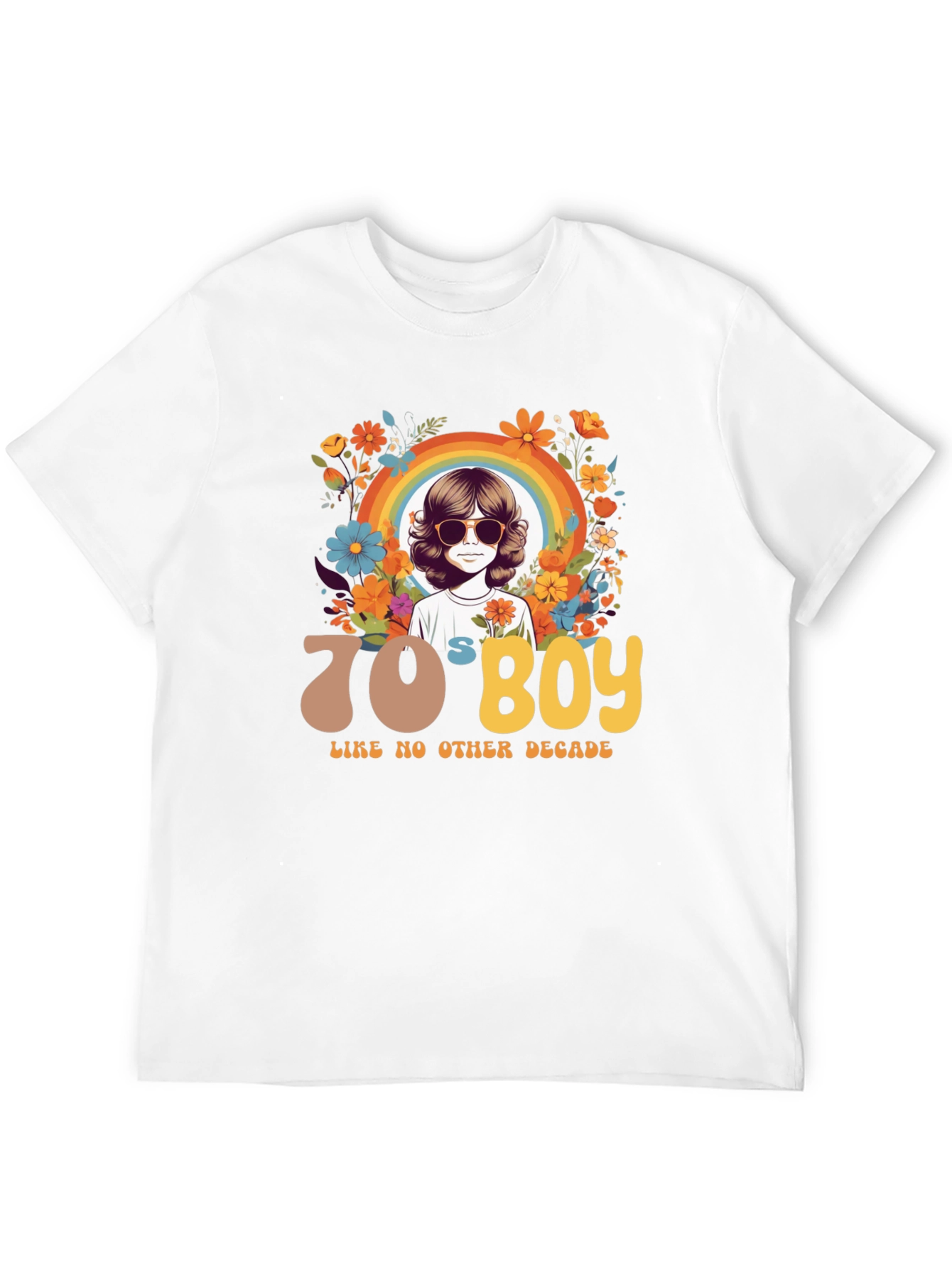 70s Boy Graphic Tee - Retro Style