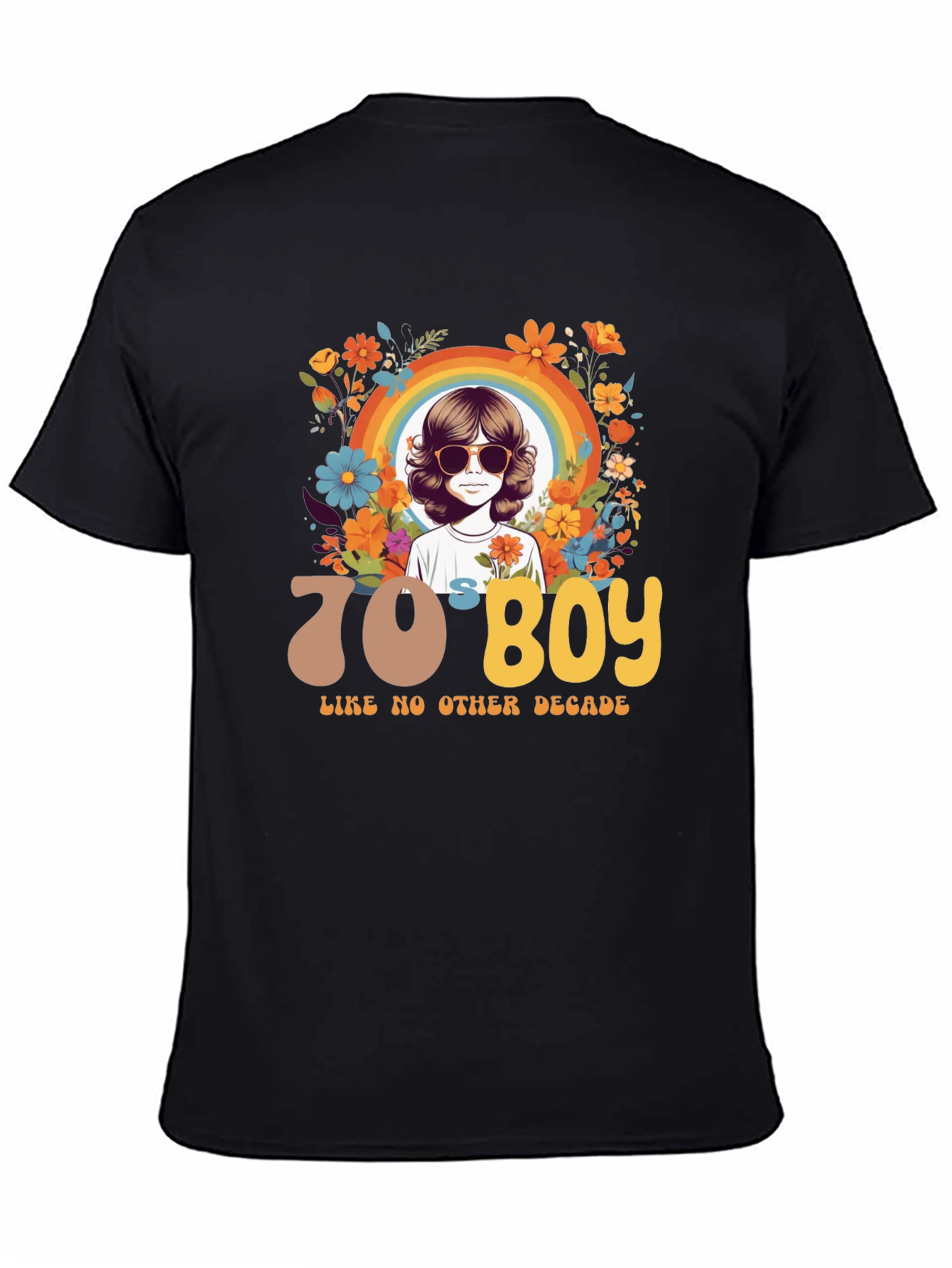 70s Boy Graphic Tee - Retro Style