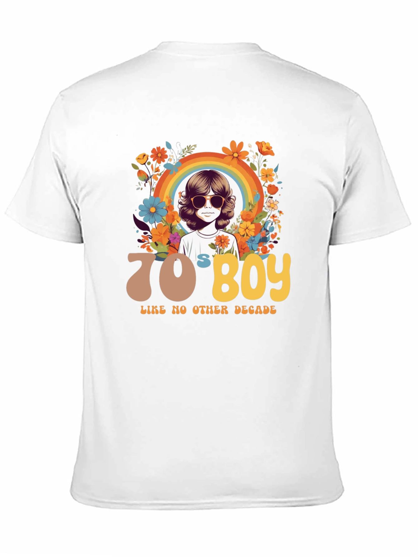 70s Boy Graphic Tee - Retro Style