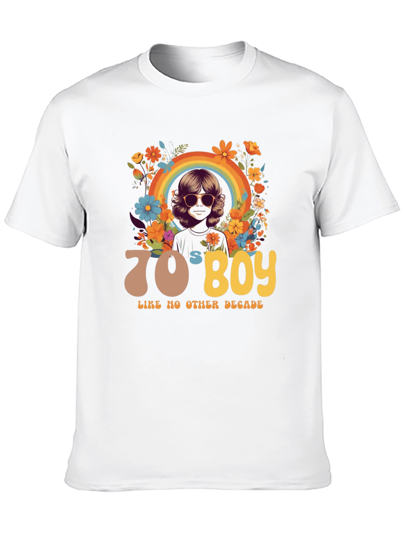 70s Boy Graphic Tee - Retro Style
