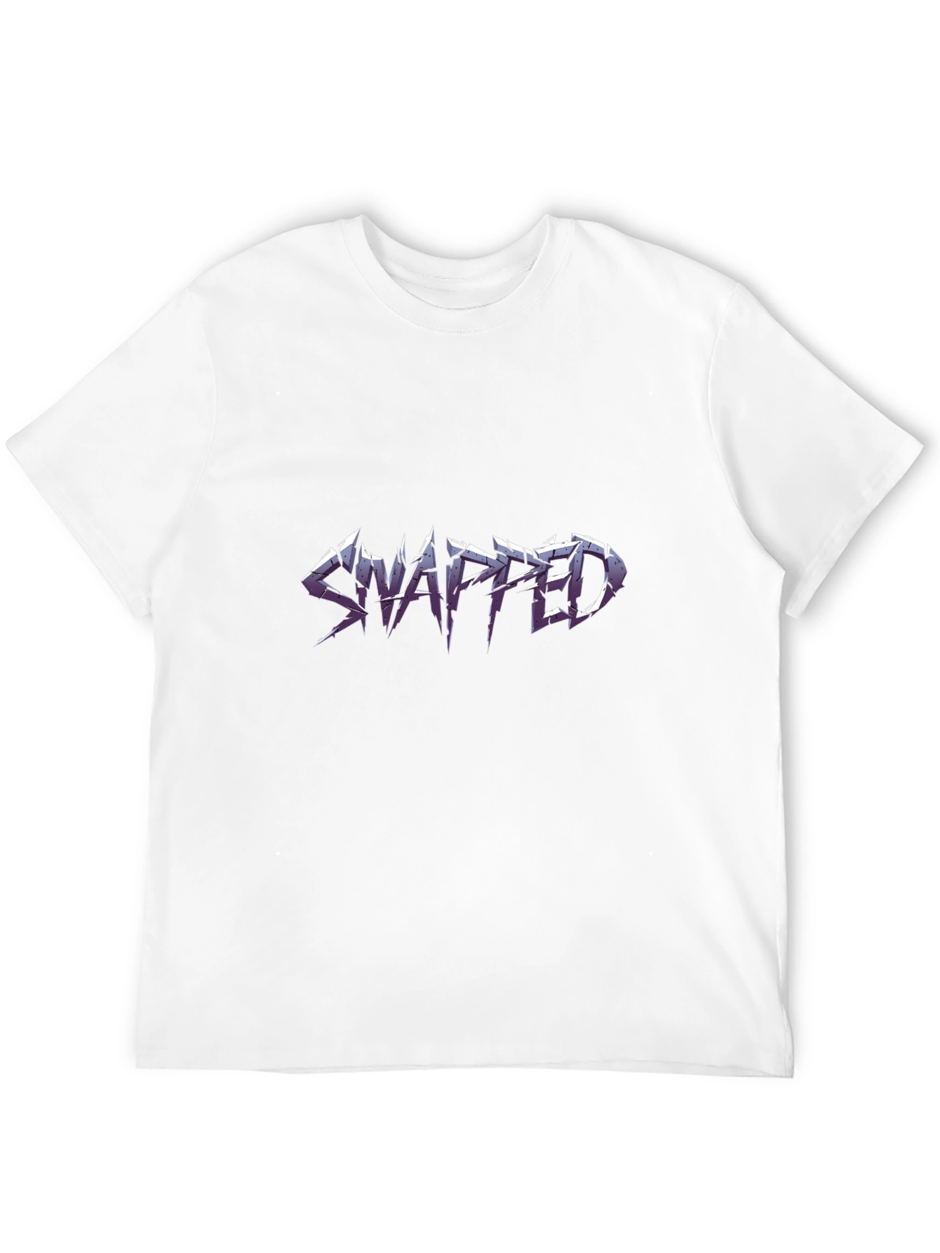 Snapped Graphic T-Shirt - Black Crew Neck Tee