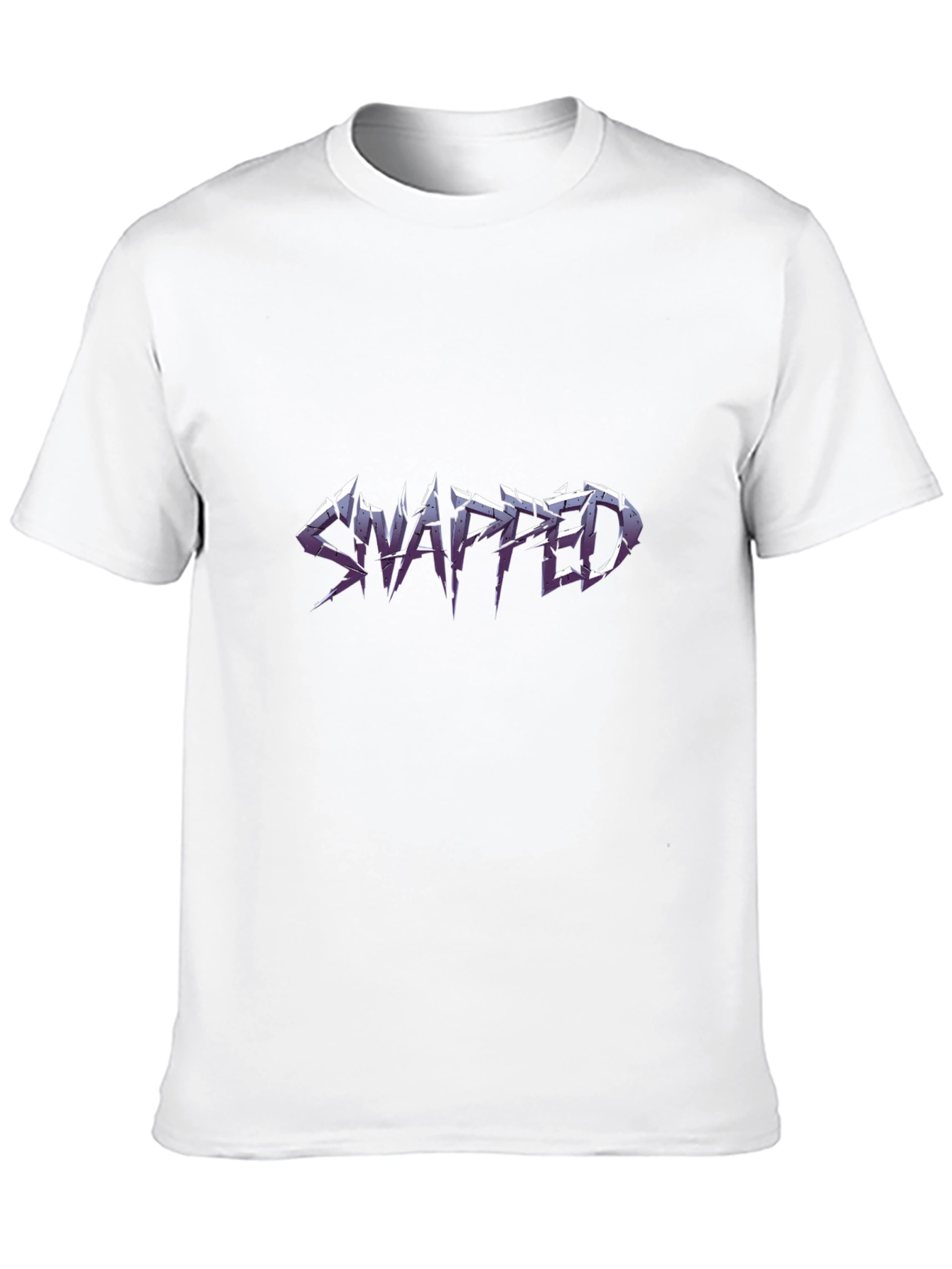 Snapped Graphic T-Shirt - Black Crew Neck Tee
