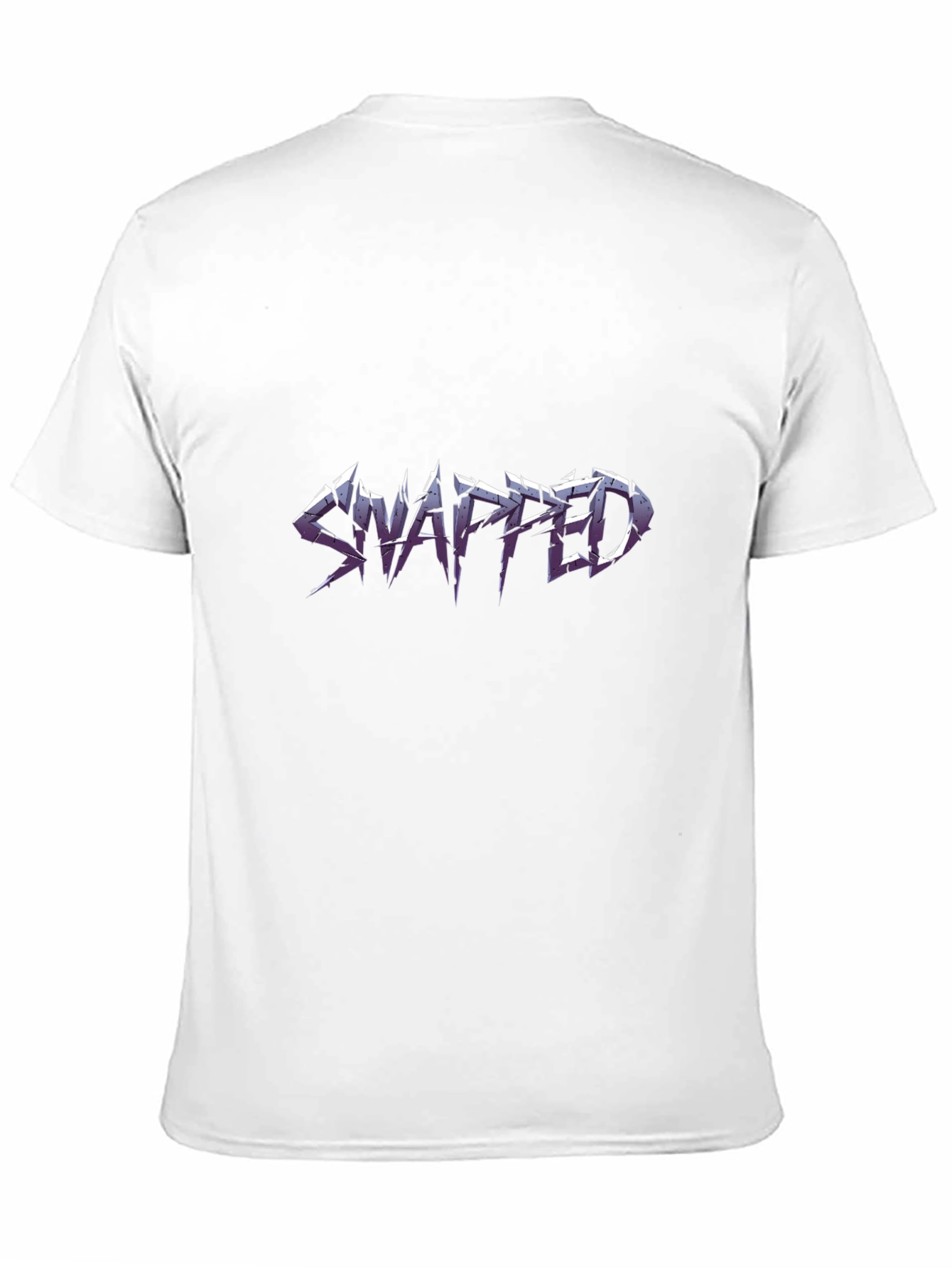 Snapped Graphic T-Shirt - Black Crew Neck Tee