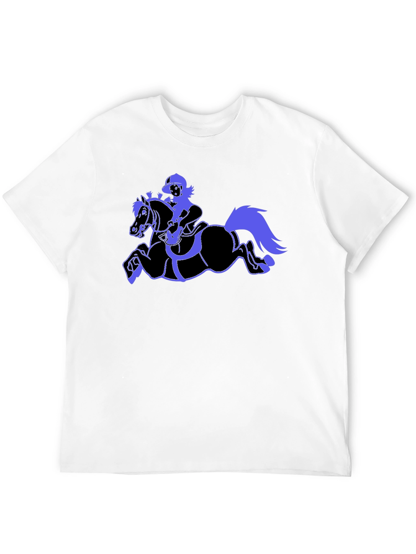 Equestrian Graphic Black T-Shirt