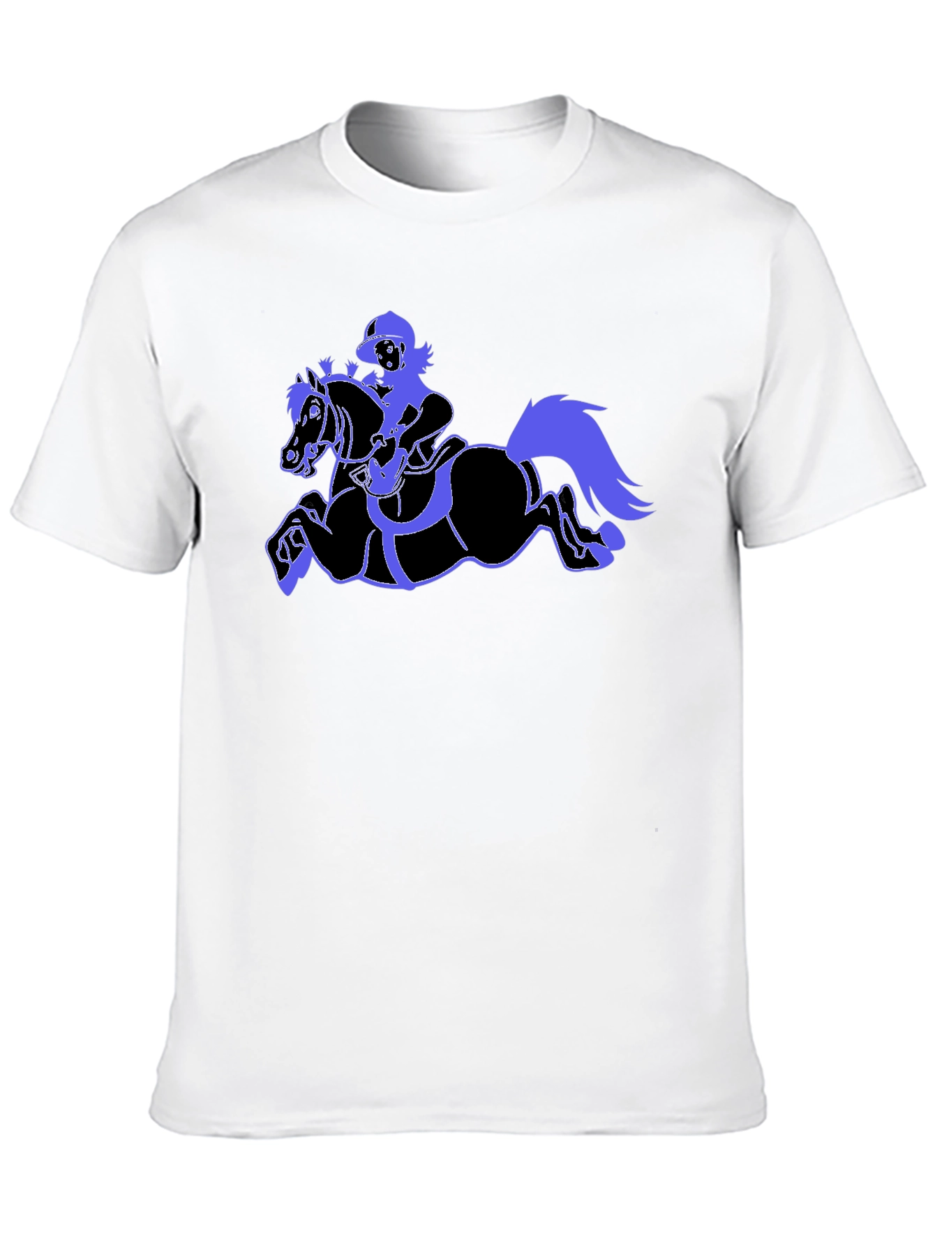 Equestrian Graphic Black T-Shirt
