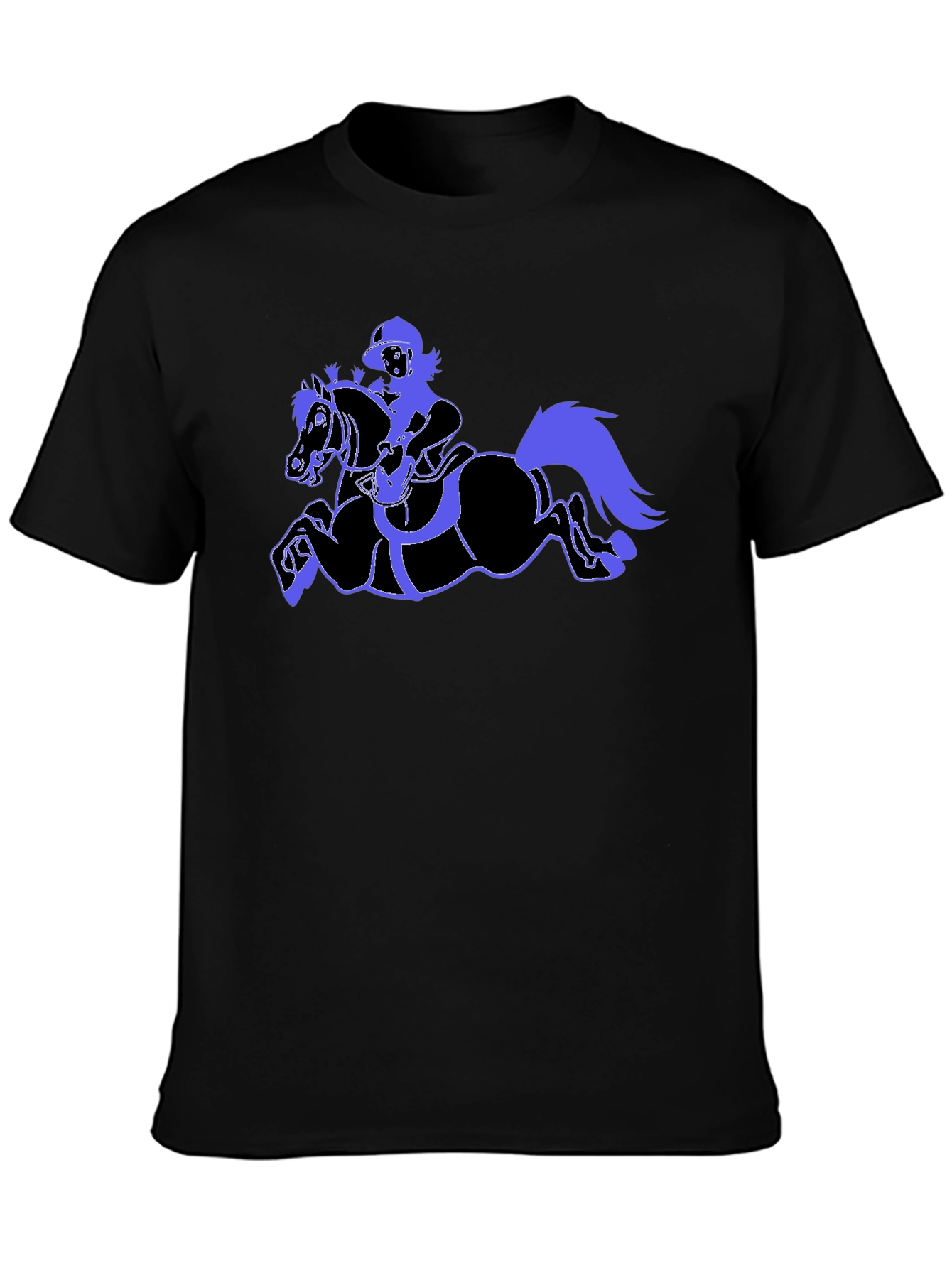 Equestrian Graphic Black T-Shirt