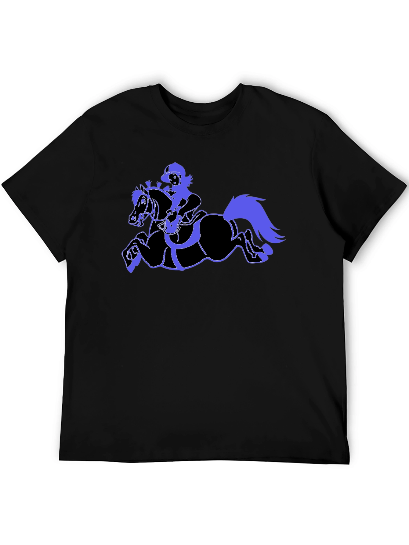 Equestrian Graphic Black T-Shirt