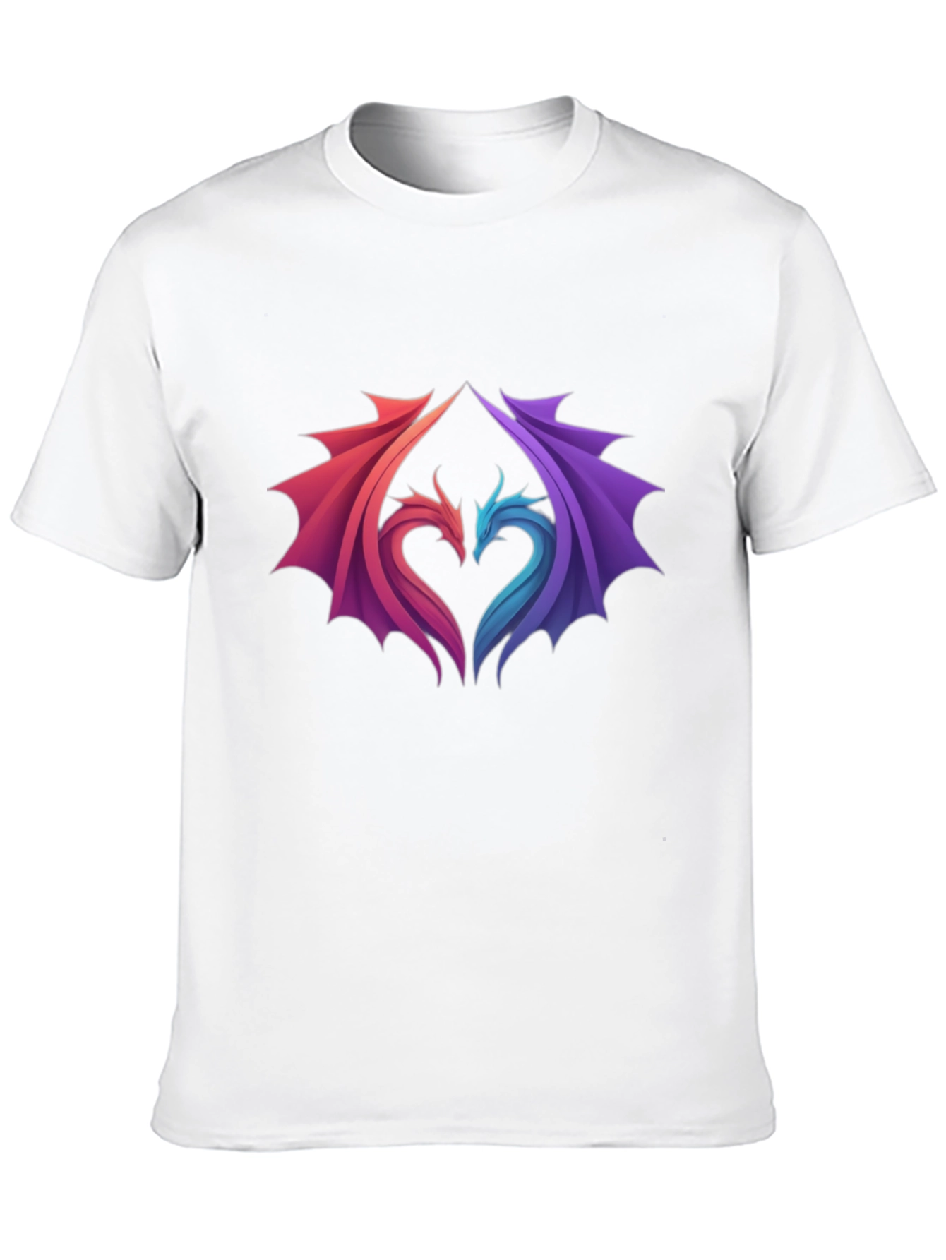 Dragon Heart Graphic Tee - Stylish Black T-Shirt