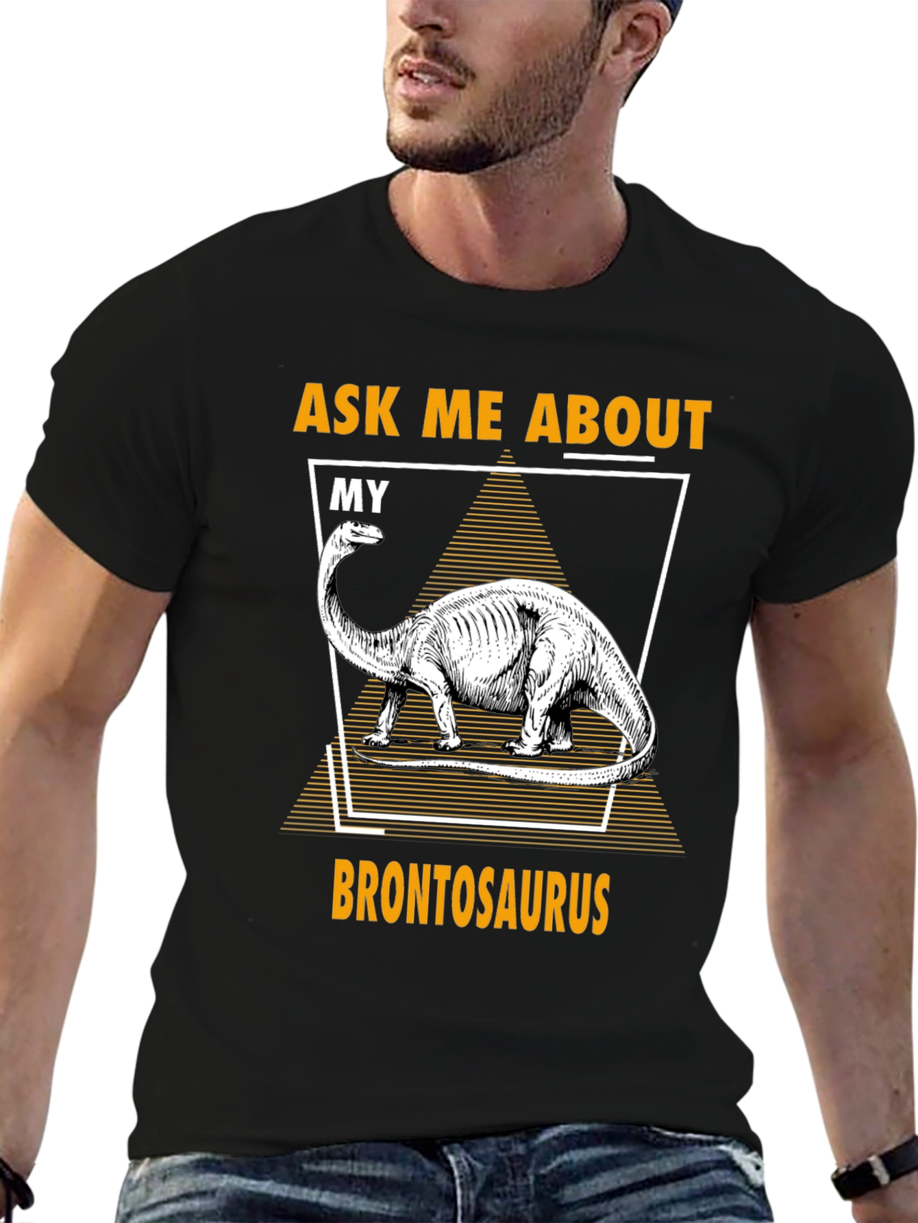 Brontosaurus Dinosaur Graphic T-Shirt